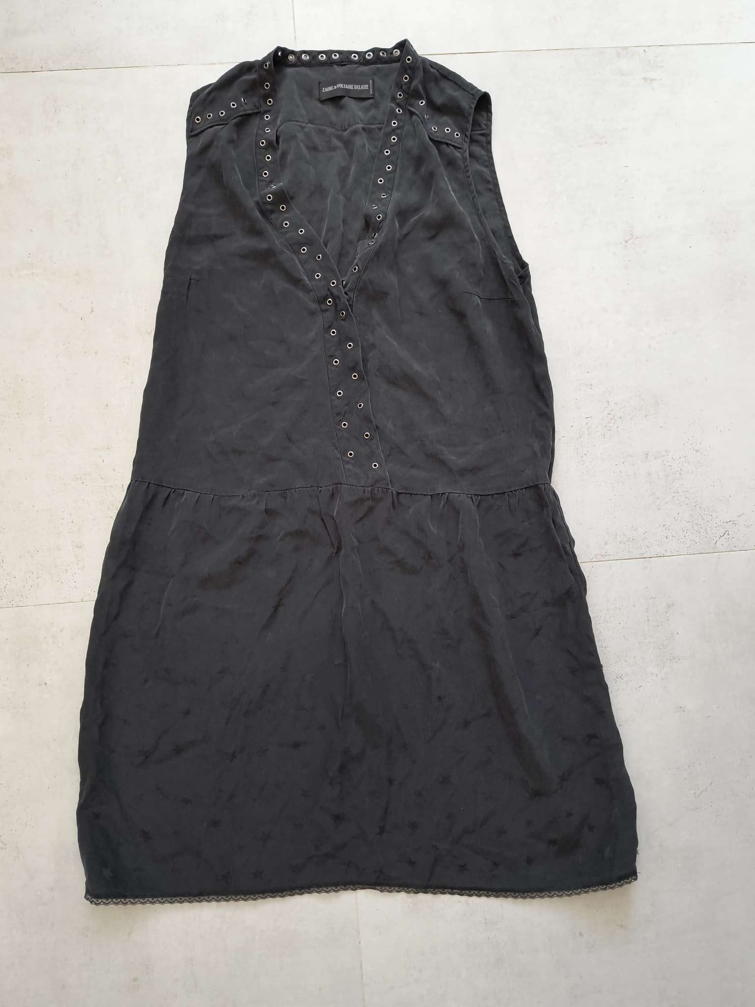 Zadig & Voltaire Zadig et Voltaire 100% silk star dress L 40 Size L / US 10 / IT 46 - 1 Thumbnail