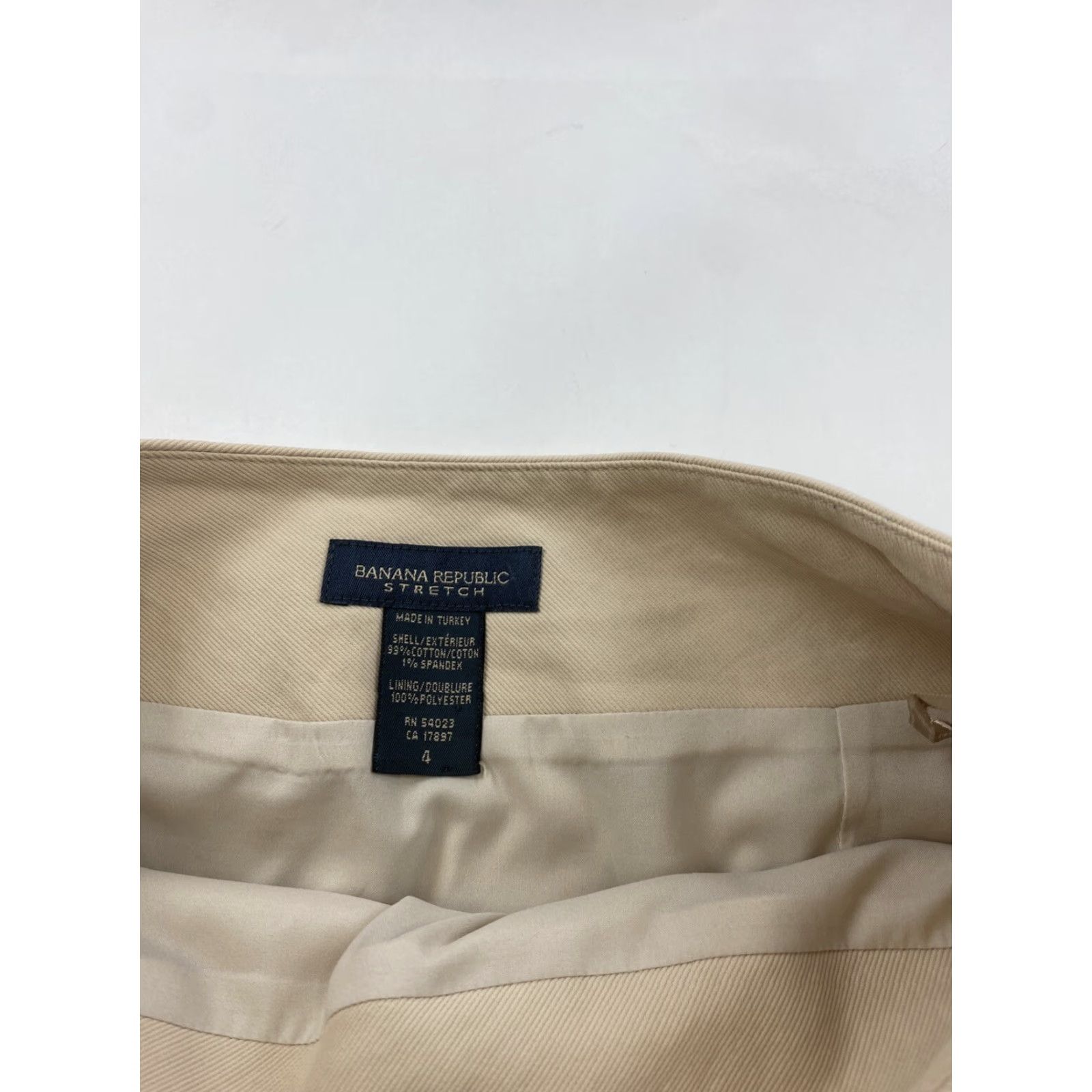 Banana Republic Banana Republic Skirt Womens Size 4 Beige Stretch A-Line Regular Skirt Women 4 Beige Stretch Size 27" / US 4 / IT 40 - 3 Thumbnail
