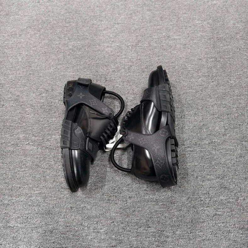 Louis Vuitton Louis Vuitton Derby leather shoes with black presbyopic ta Size US 6.5 / EU 39-40 - 4 Thumbnail