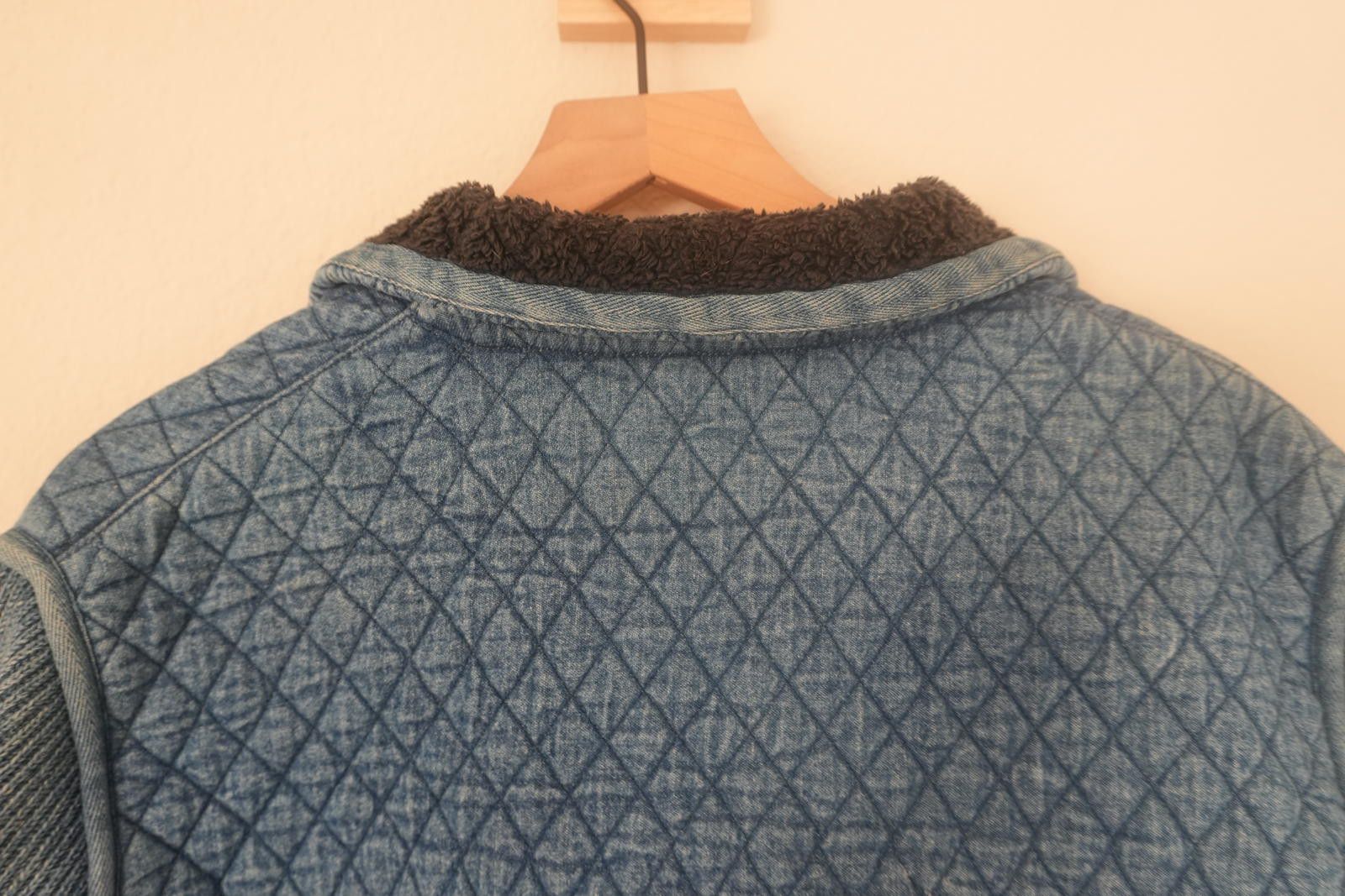 Other Blue Willis Jacket Women's L Blue VTG Denmark Fleece Quilt Size L / US 10 / IT 46 - 8 Thumbnail