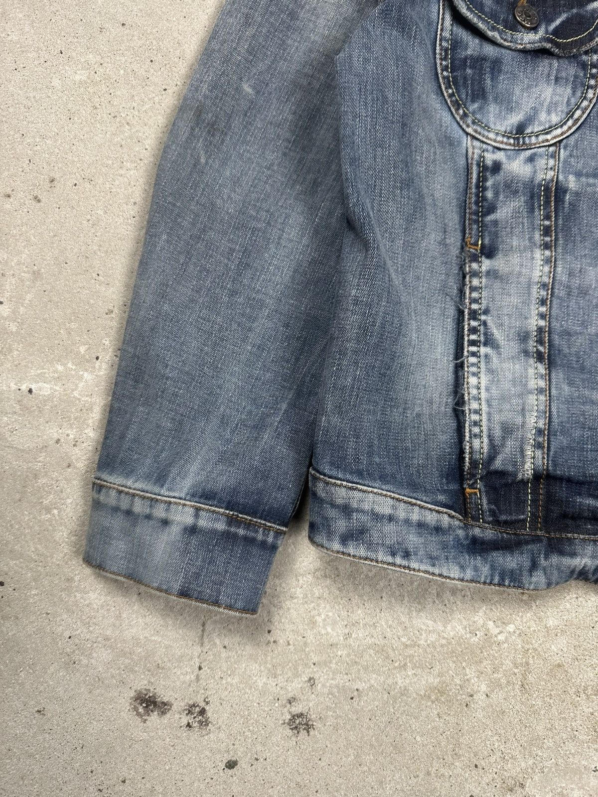 Alexander McQueen Alexander McQueen Blue Denim Skull Wings Jeans Stone Wash Size L / US 10 / IT 46 - 3 Thumbnail