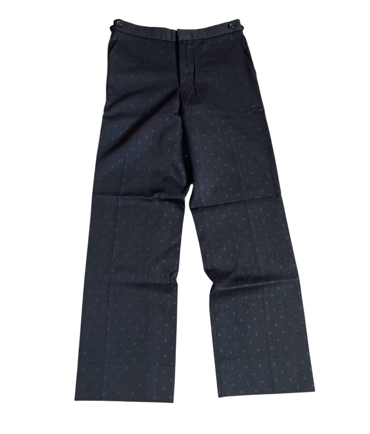 Comme des Garcons Cdg AD2000 black polkadot straight trousers Size US 28 / EU 44 - 1 Thumbnail