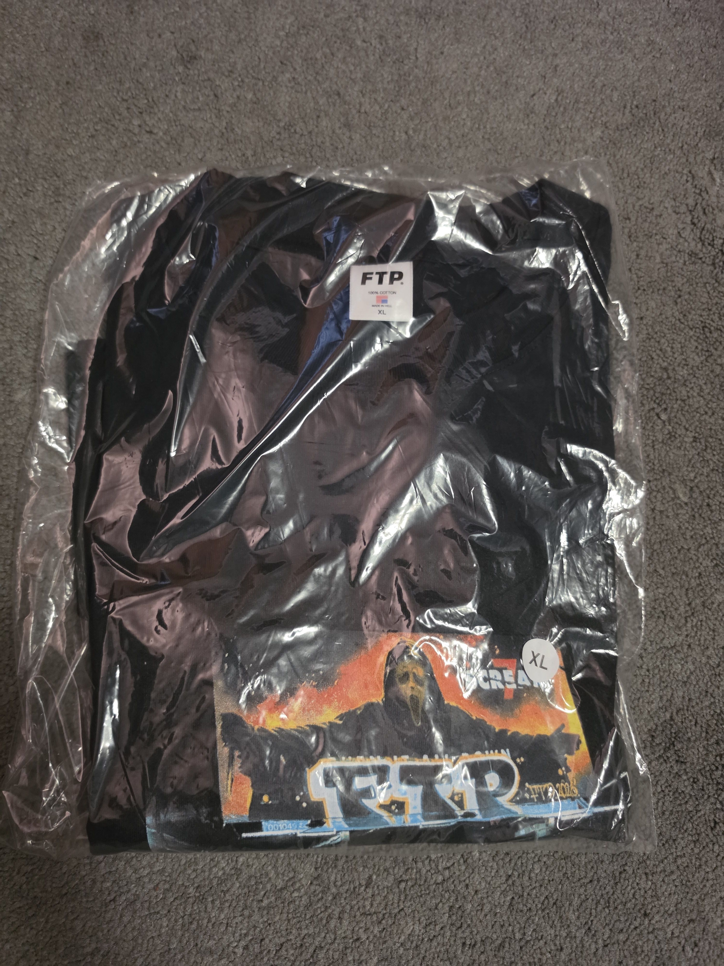 Fuck The Population FTP Scream Billboard Tee (Black, XL) Size US XL / EU 56 / 4 - 3 Thumbnail