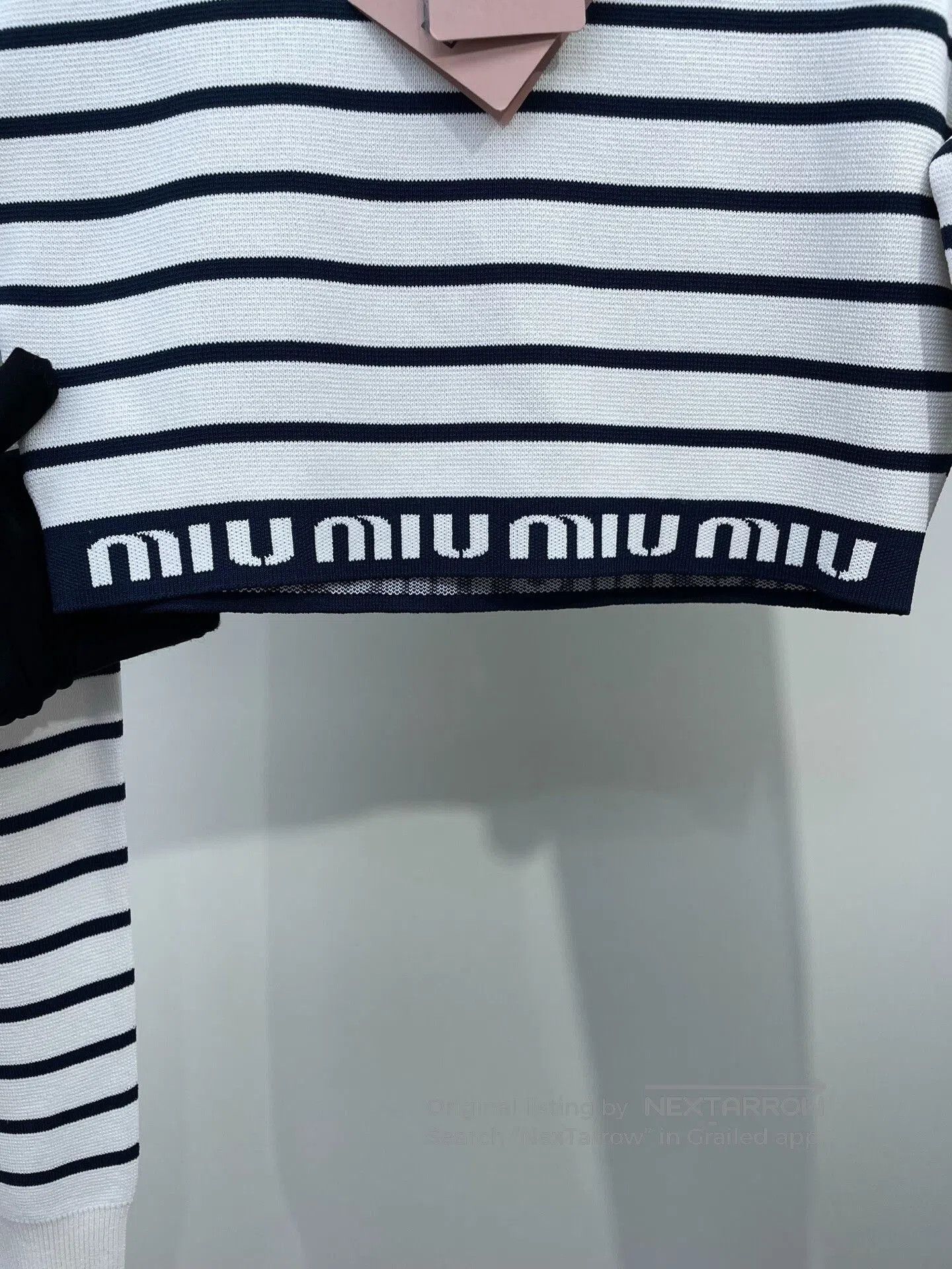 Miu Miu Miu Miu Striped Short Letter Knit. Size S / US 4 / IT 40 - 3 Thumbnail