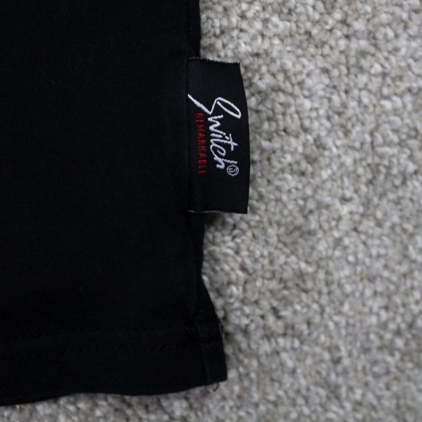 Vintage Switch Remarkable Money Shirt Mens Large Black S/S Cotton Pullover Size US L / EU 52-54 / 3 - 5 Thumbnail