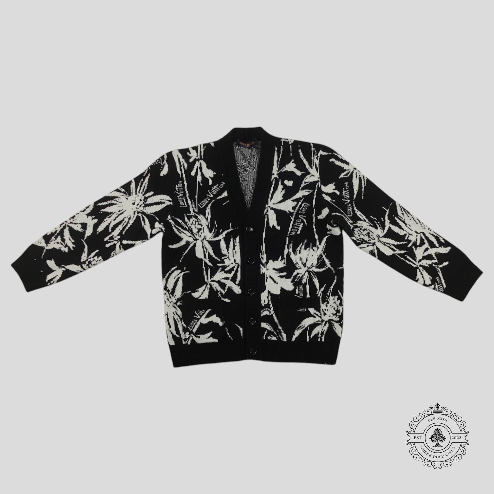Louis Vuitton Louis Vuitton Thistle Jacquard Cardigan in Black Size ONE SIZE - 1 Thumbnail