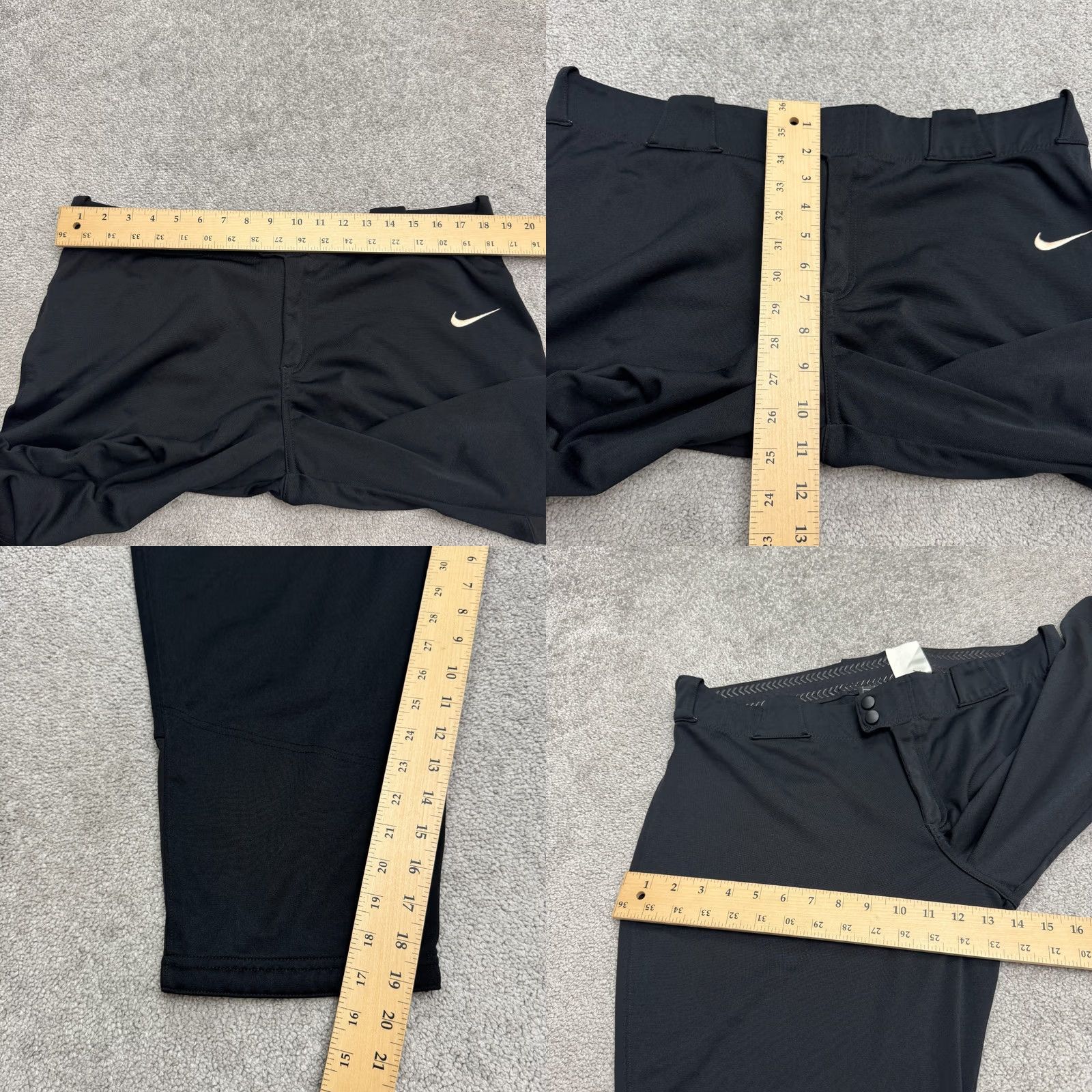 Nike Nike Vapor Select Fastpitch Pants Women XL Black Softball Capri Cropped Knickers Size 40" / US 18 - 9 Thumbnail
