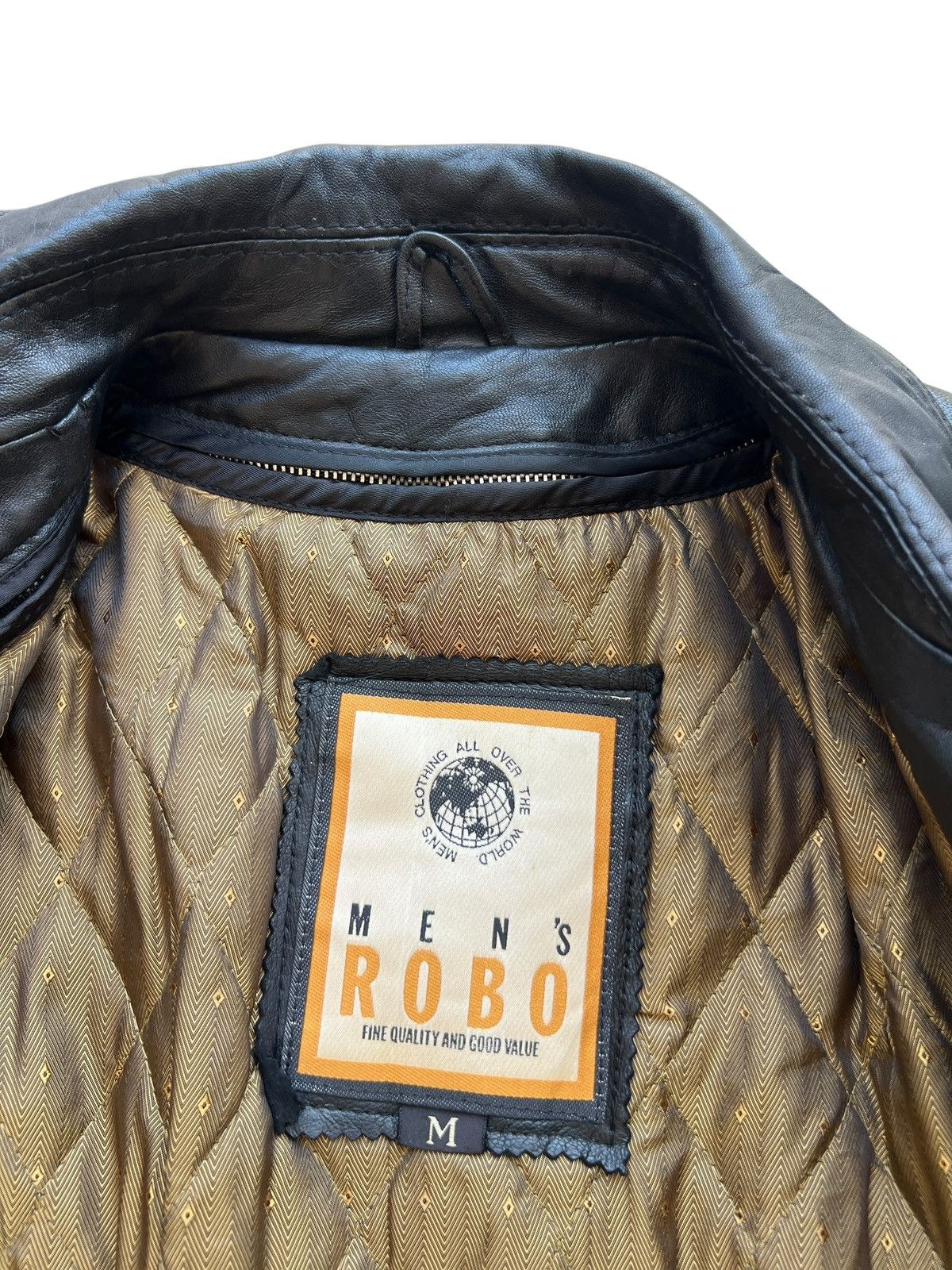 Vintage Vintage 90s Men’s Robo Black Leather Coat Jacket Size US L / EU 52-54 / 3 - 10 Thumbnail