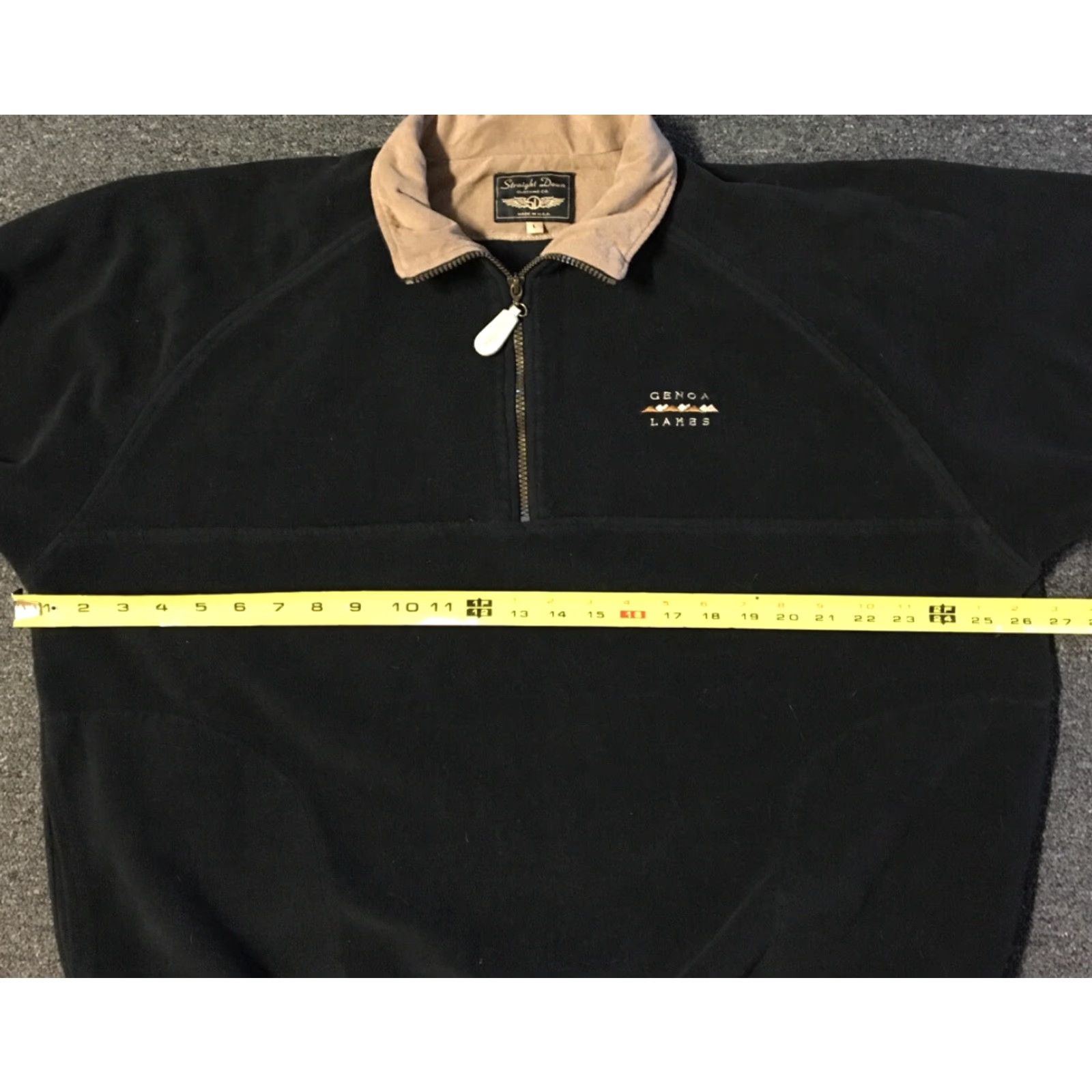 Vintage VINTAGE 90s Genoa Lakes Golf Course 1/4 Zip Jacket L USA Nevada Black Mens Size US L / EU 52-54 / 3 - 7 Thumbnail