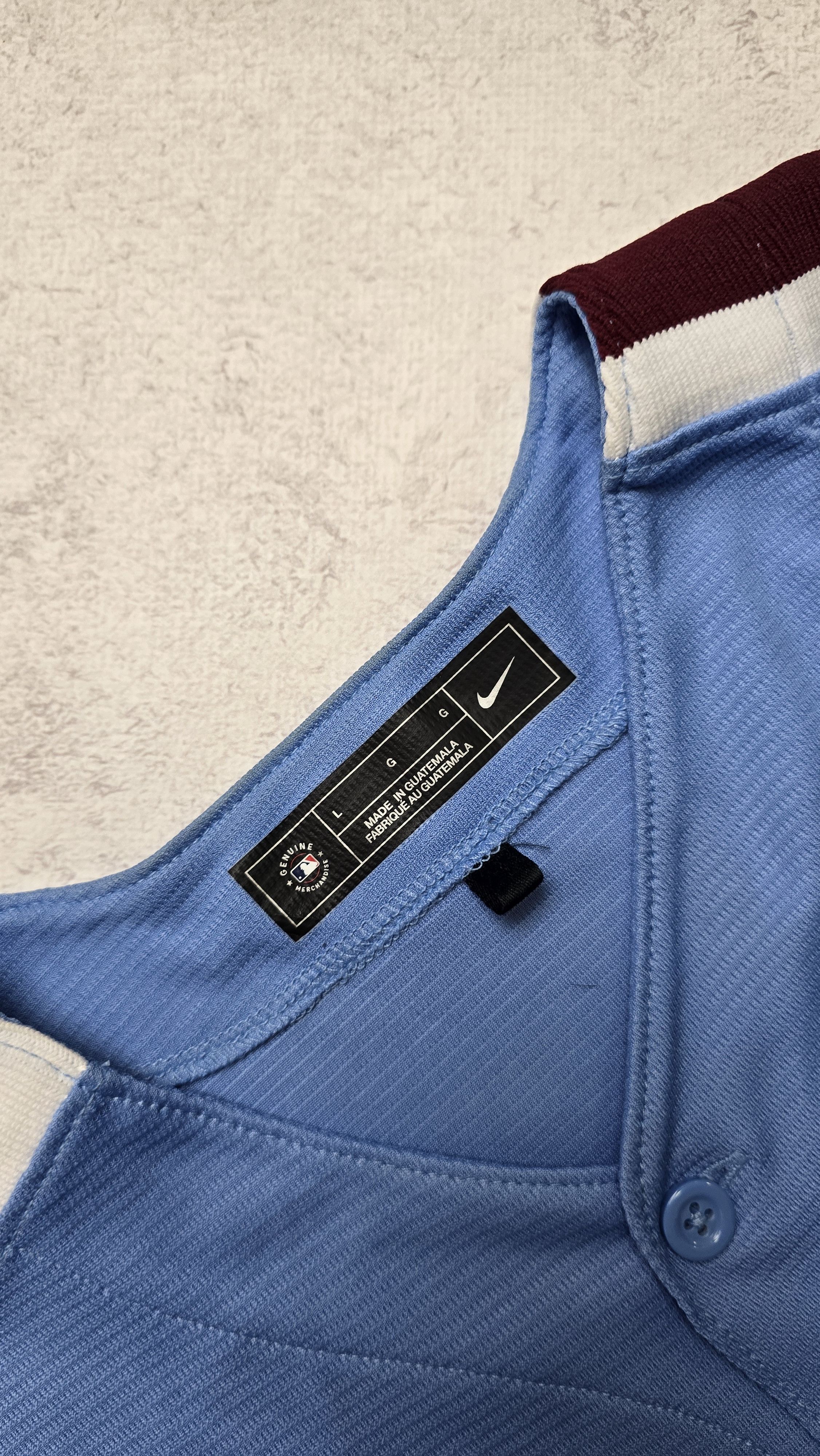 Nike Nike Blue Philadelphia Phillies Throwback Baseball Jersey Size US L / EU 52-54 / 3 - 10 Thumbnail