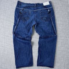 Vintage Menace Baggy Extra Wide Leg Denim Jeans Size 31 Blue Skater 90's  Rare