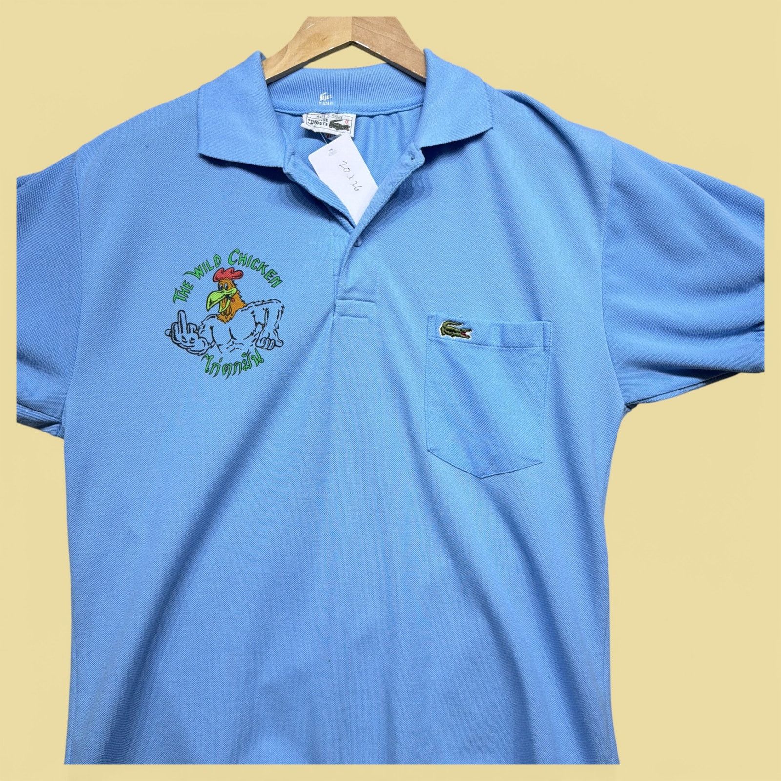 Lacoste Vintage Dirty Wild Chicken 2000s Polo Shirt Size XL Size US XL / EU 56 / 4 - 2 Thumbnail