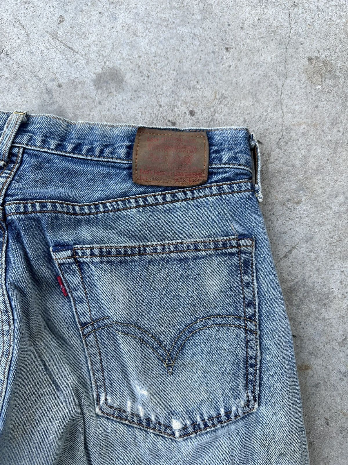 Levi's LEVI’S Lot 503 distressed denim jeans size 32 Size US 32 / EU 48 - 7 Thumbnail