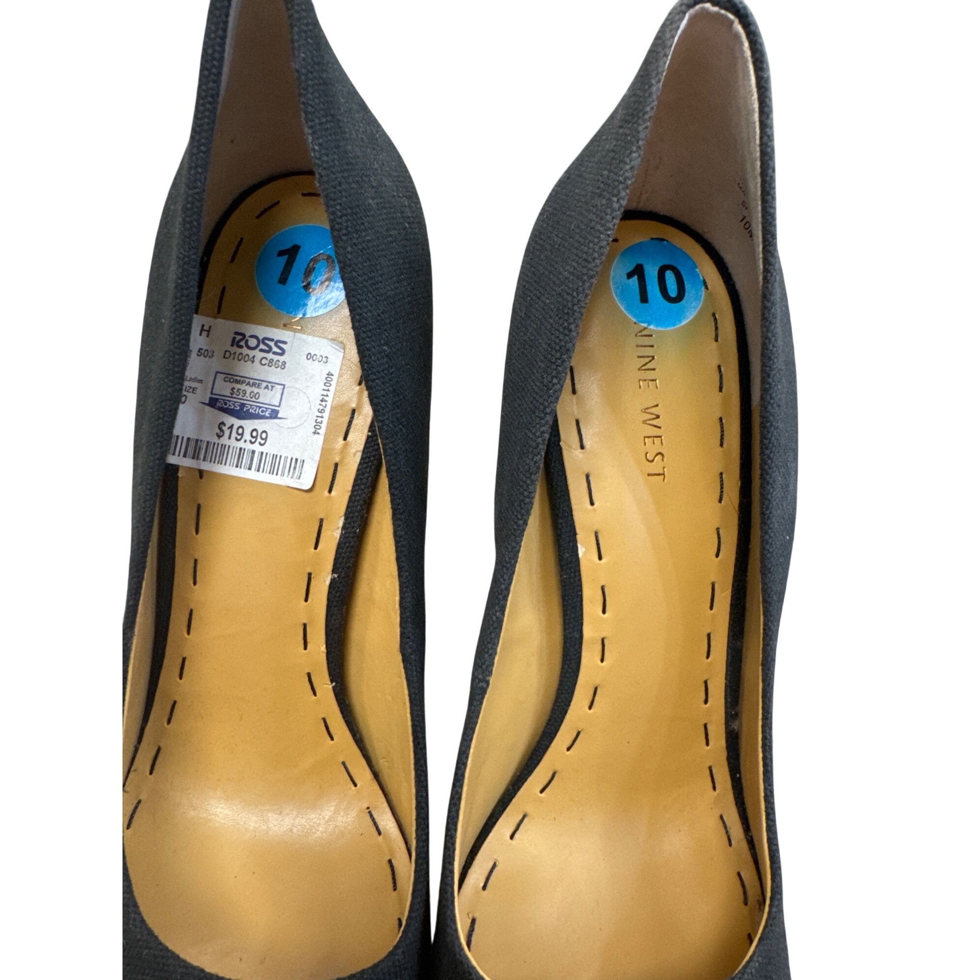 Nine West Nine West Womens Black Textile 5" Heels Size 10M SKU 7483 Size US 10 / IT 40 - 9 Thumbnail