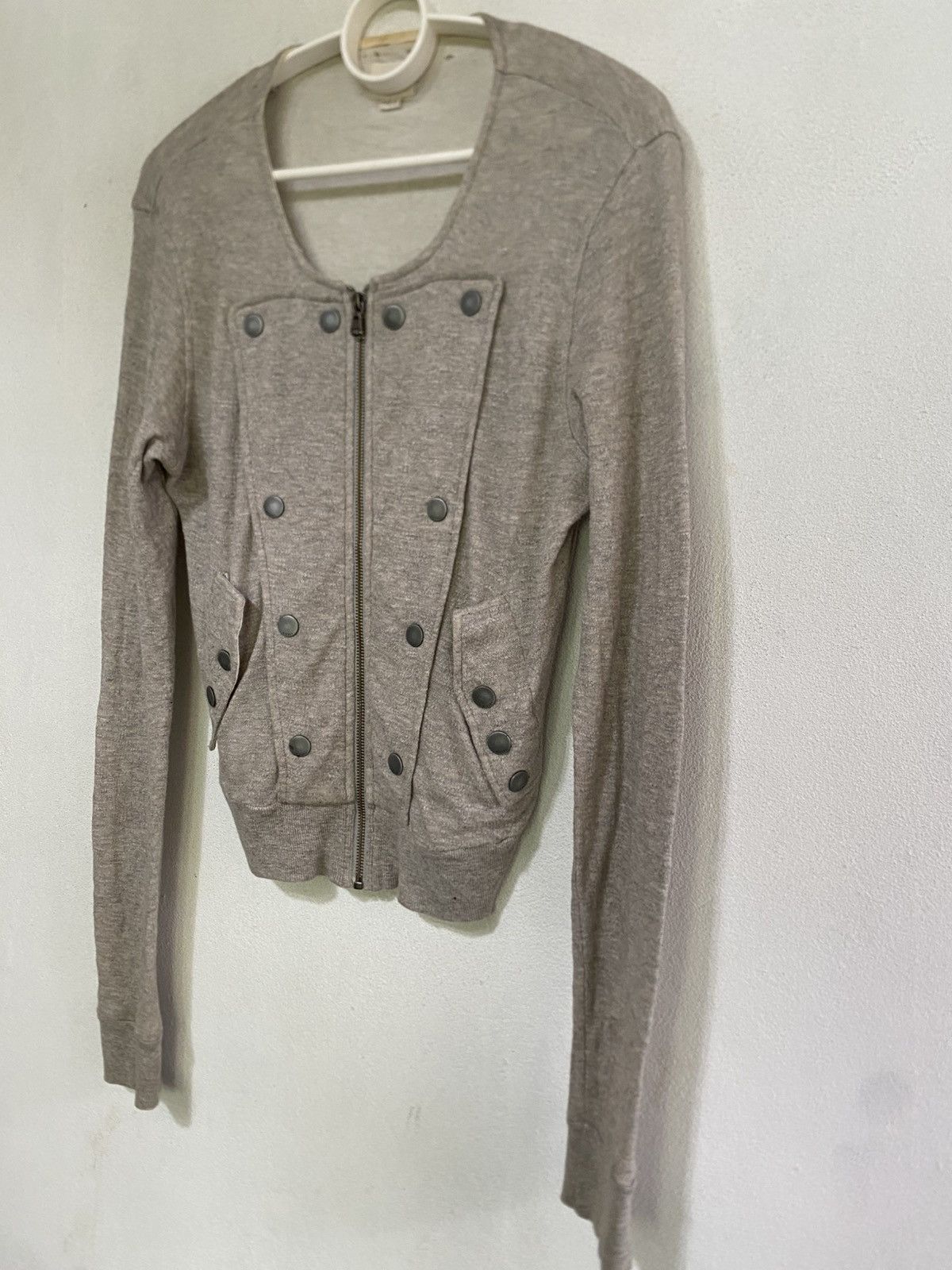 Diesel × Japanese Brand Diesel Crop Top Zip Up Shirt Size S / US 4 / IT 40 - 3 Thumbnail