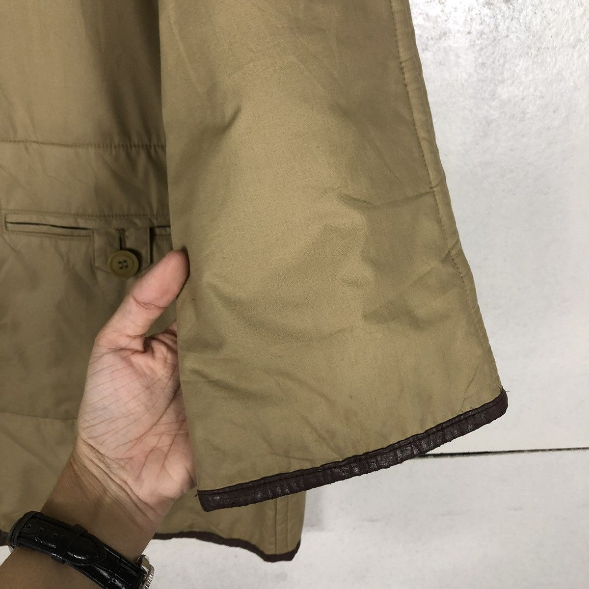 Japanese Brand 📌VINTAGE REVERSIBLE JACKET STRIPED JANE MORE ISSEY MIYAKE Size US L / EU 52-54 / 3 - 16 Thumbnail