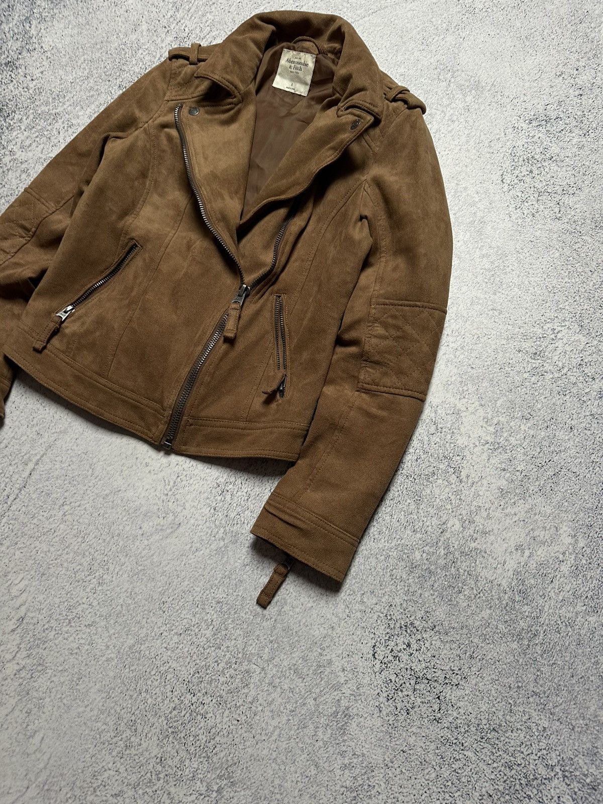 Abercrombie & Fitch Y2K Biker Jacket Style Rick Owens Opium Size S / US 4 / IT 40 - 4 Thumbnail