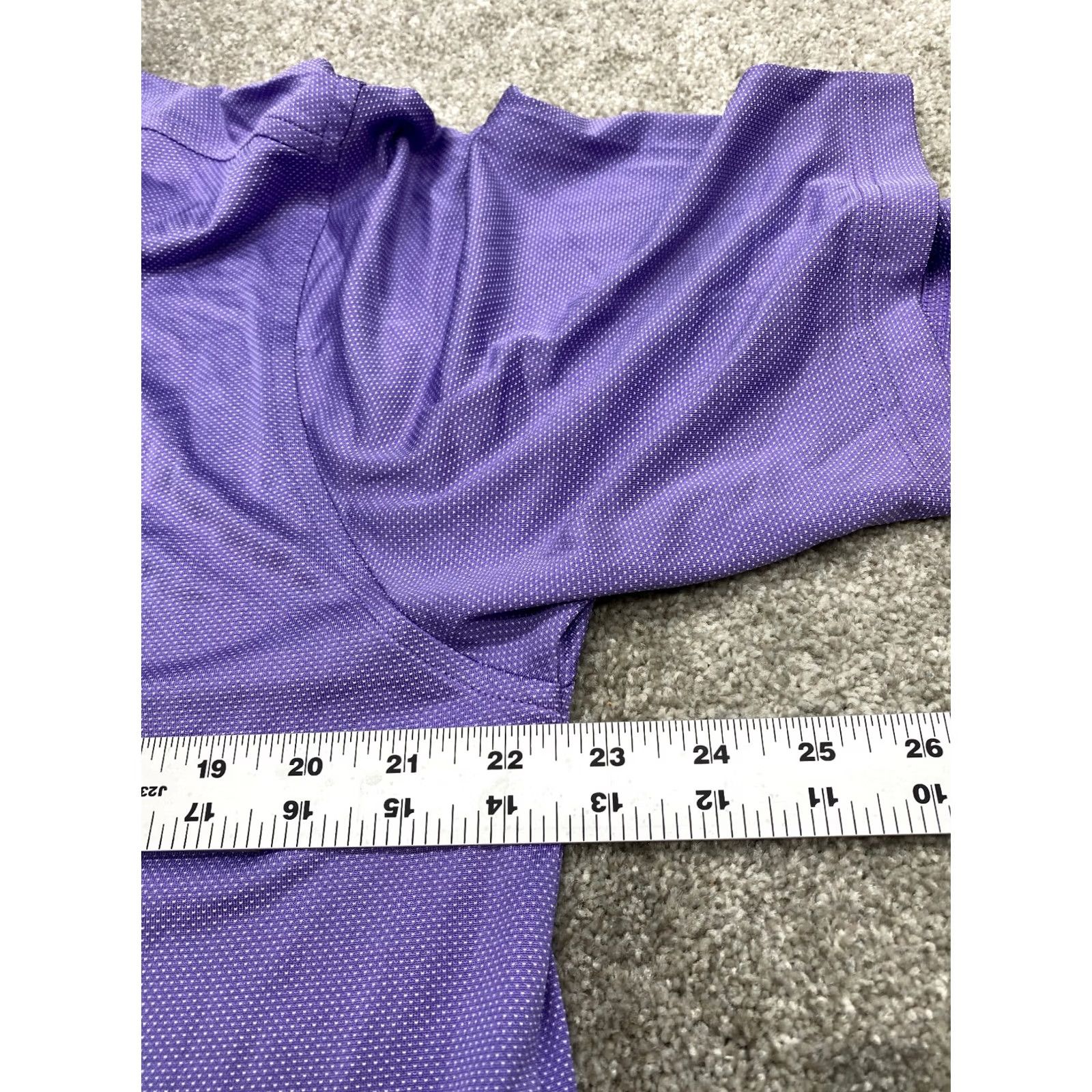 Vintage Donald Ross Polo Shirt Men Medium Purple Short Sleeve Shirt Polo for Golf Size US M / EU 48-50 / 2 - 5 Thumbnail