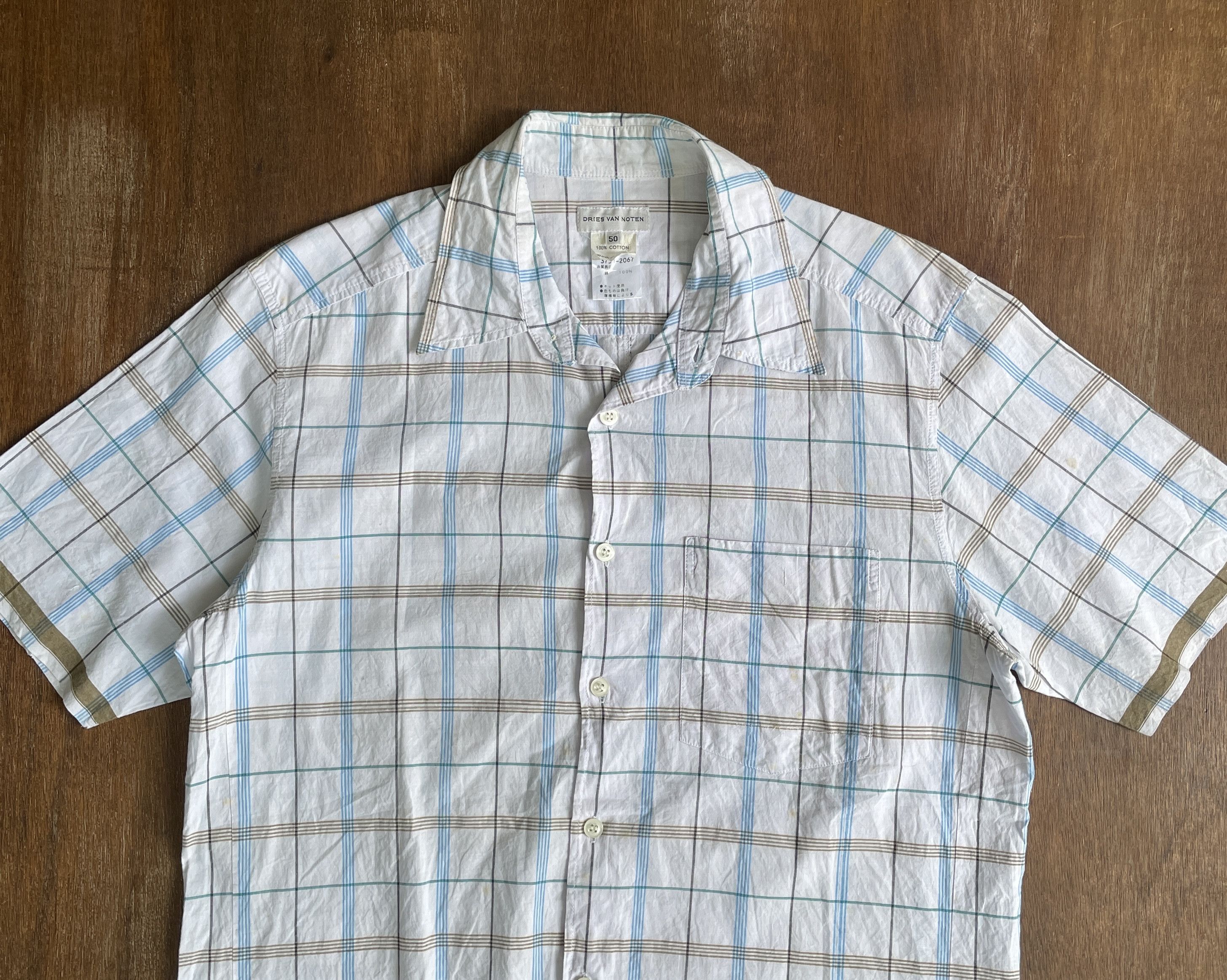 Dries Van Noten DRIES VAN NOTEN Squared Short Sleeves Shirt Size US M / EU 48-50 / 2 - 2 Thumbnail