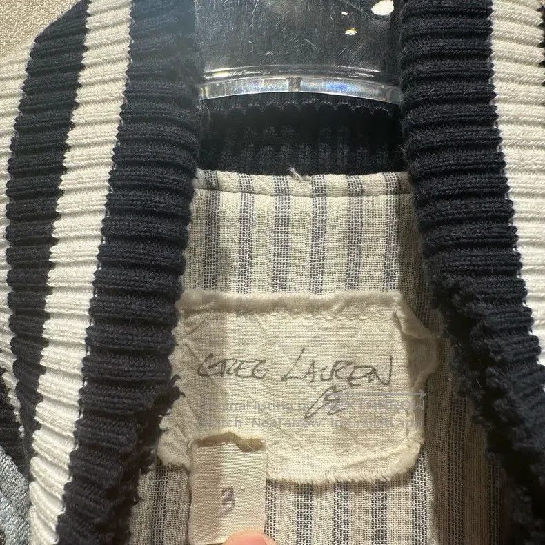 Greg Lauren Greg Lauren Antique Denim Spliced Graffiti Baseball Jacket Size US L / EU 52-54 / 3 - 4 Thumbnail