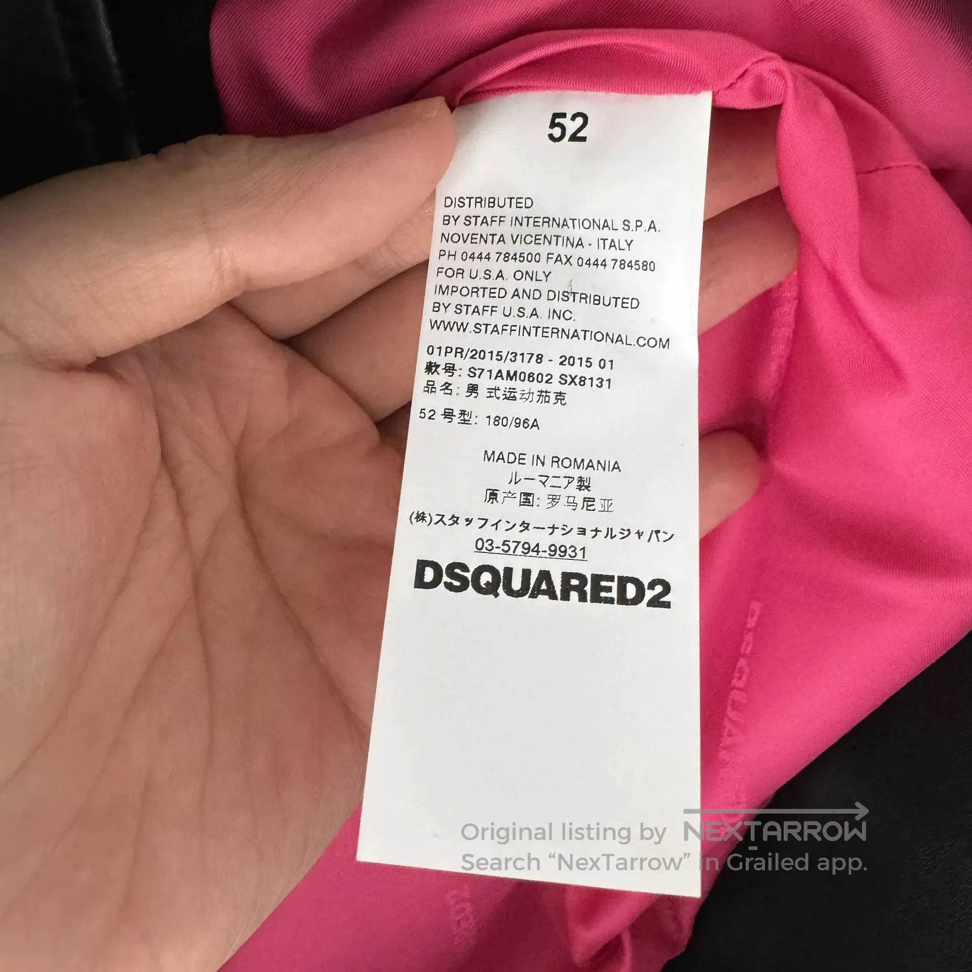 Dsquared2 DSQUARED2 Classic Biker Leather Jacket. Size US L / EU 52-54 / 3 - 4 Thumbnail