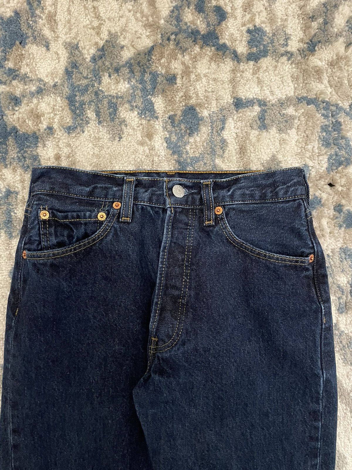 Levi's Vintage 90s Levi’s 501 Dark Wash Jeans 28X32 Silvertab Size US 28 / EU 44 - 3 Thumbnail