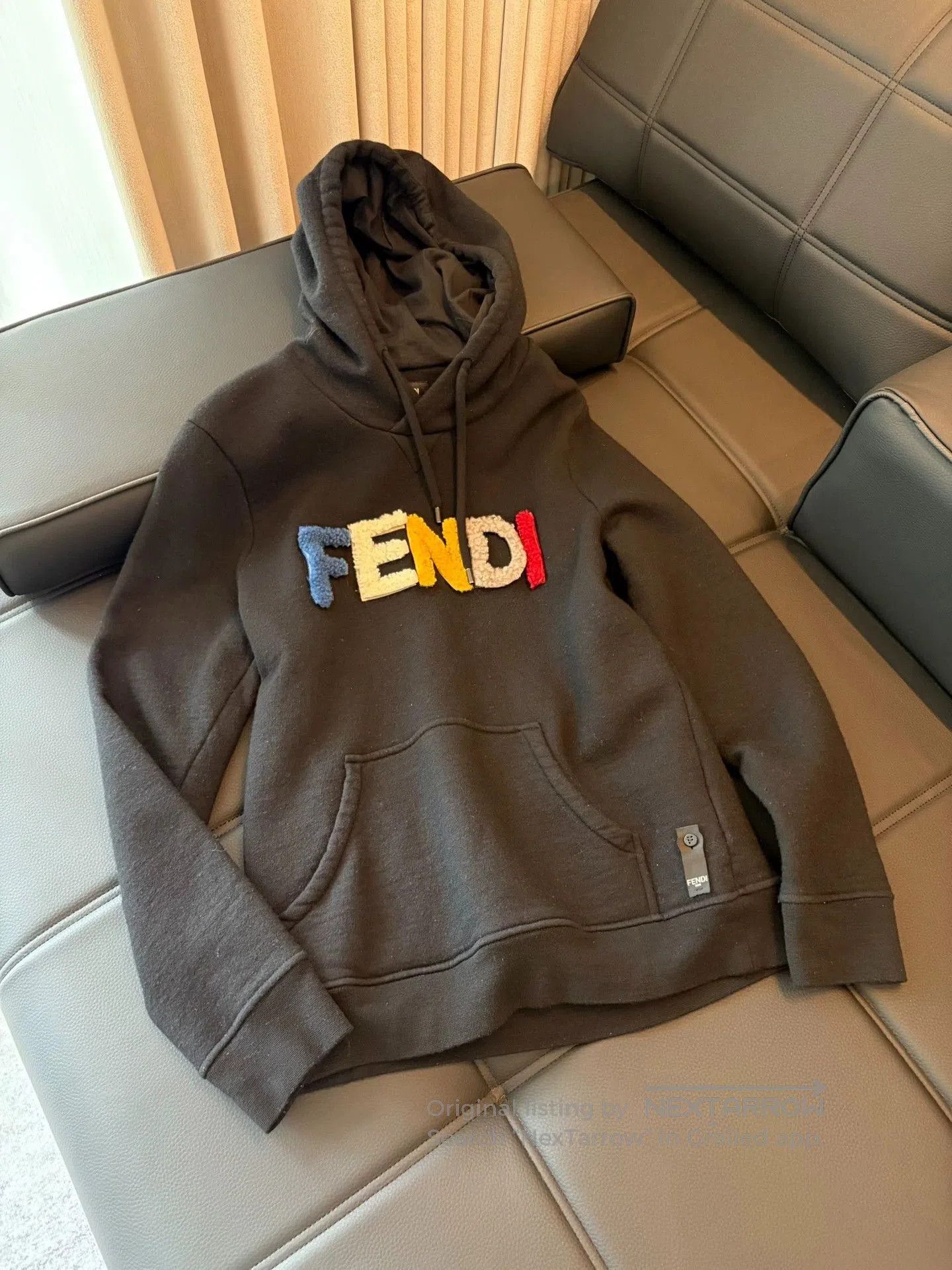 Fendi fendi black hoodie with colorful logo. Size US M / EU 48-50 / 2 - 1 Thumbnail