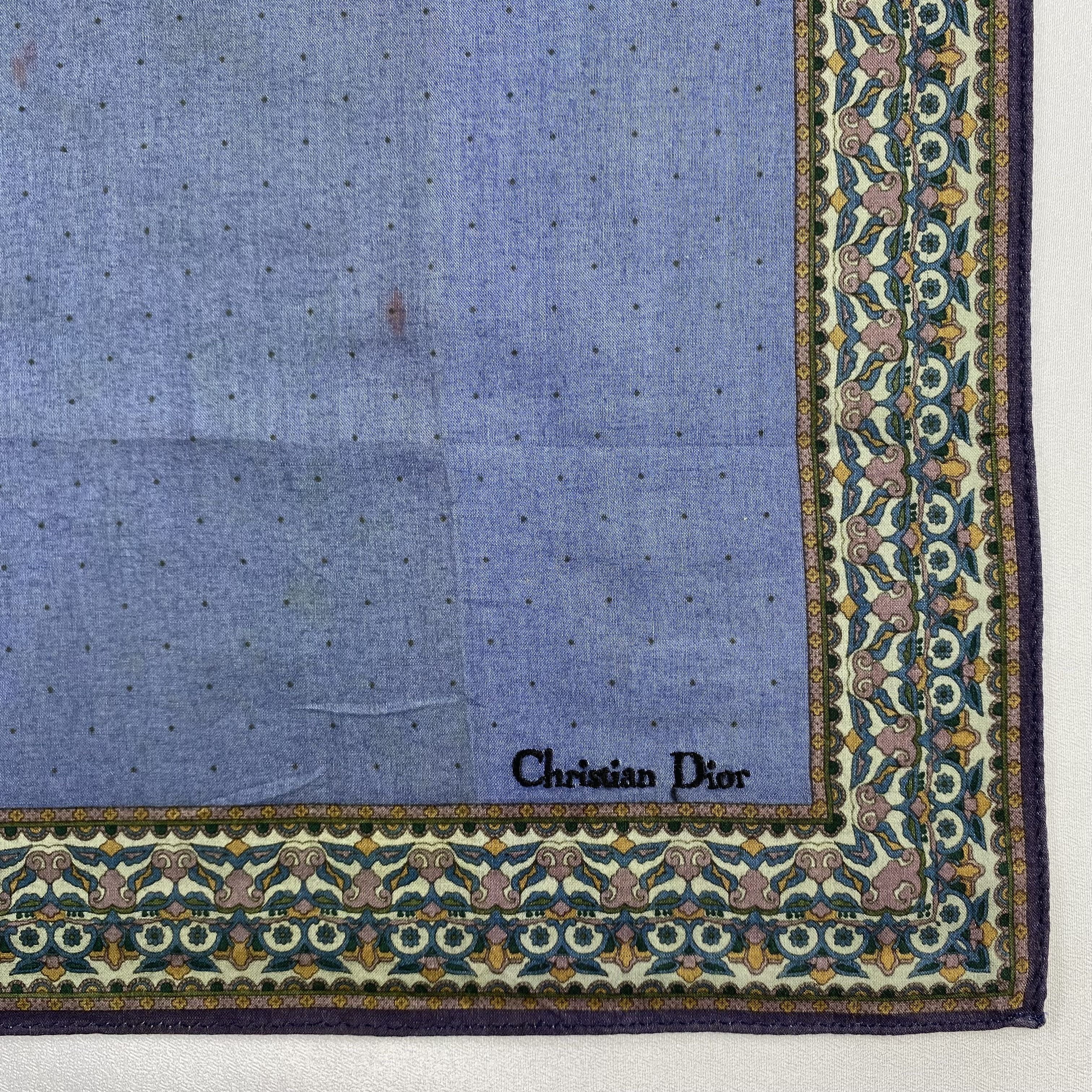 Vintage Christian Dior Monsieur Handkerchief / Neckerchief-P1050 Size ONE SIZE - 3 Thumbnail