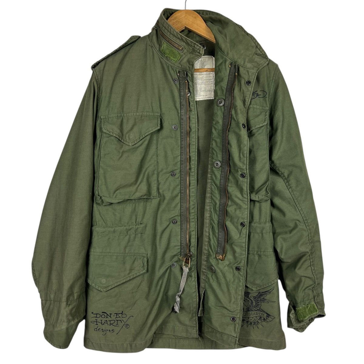 Ed Hardy Vintage Ed Hardy Alpha Industries M 65 Field Jacket Size US S / EU 44-46 / 1 - 10 Thumbnail
