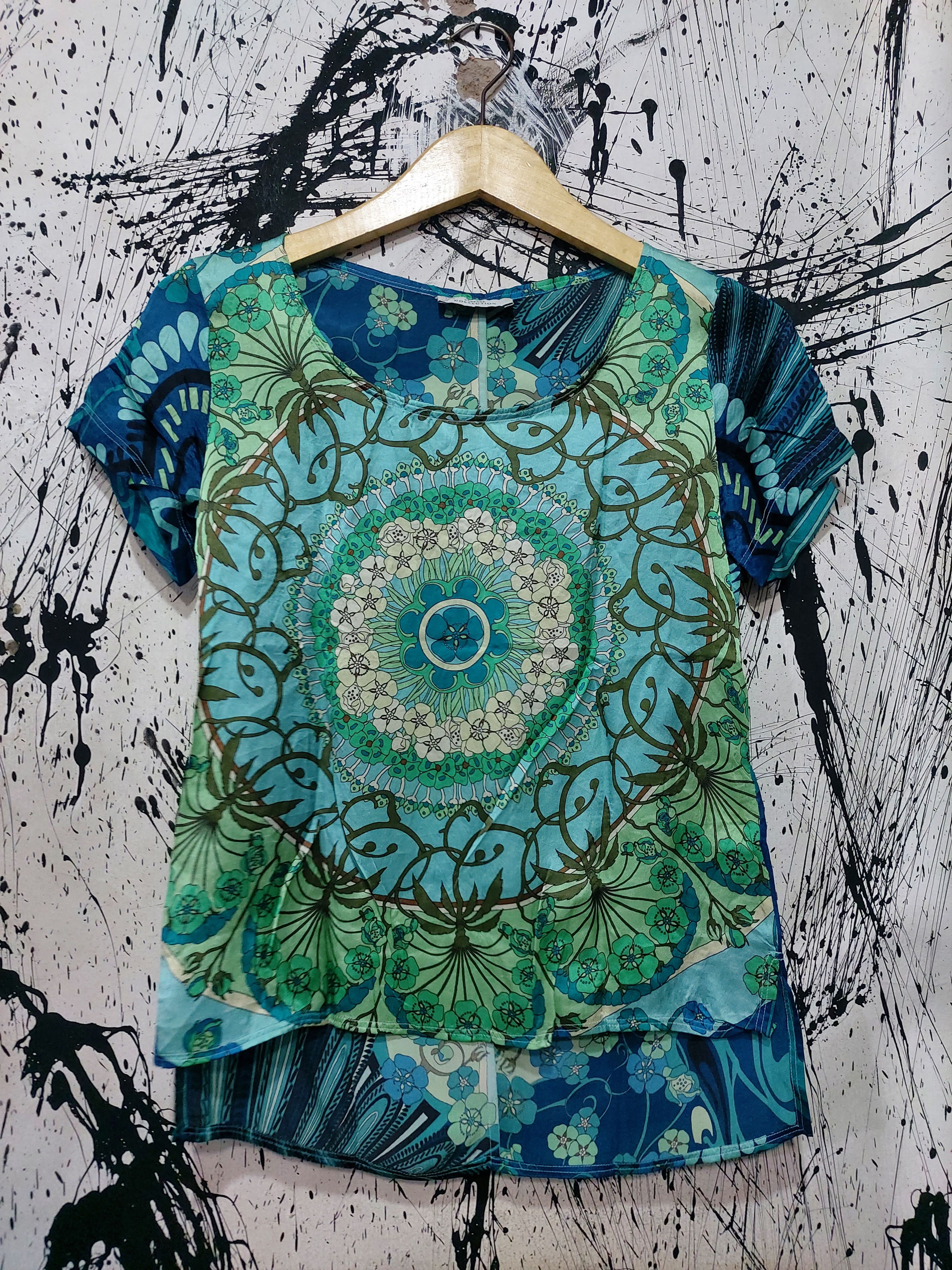 Versace VERSACE COLLECTION FLORAL PRINT SILK SHIRT Size XS / US 0-2 / IT 36-38 - 1 Thumbnail