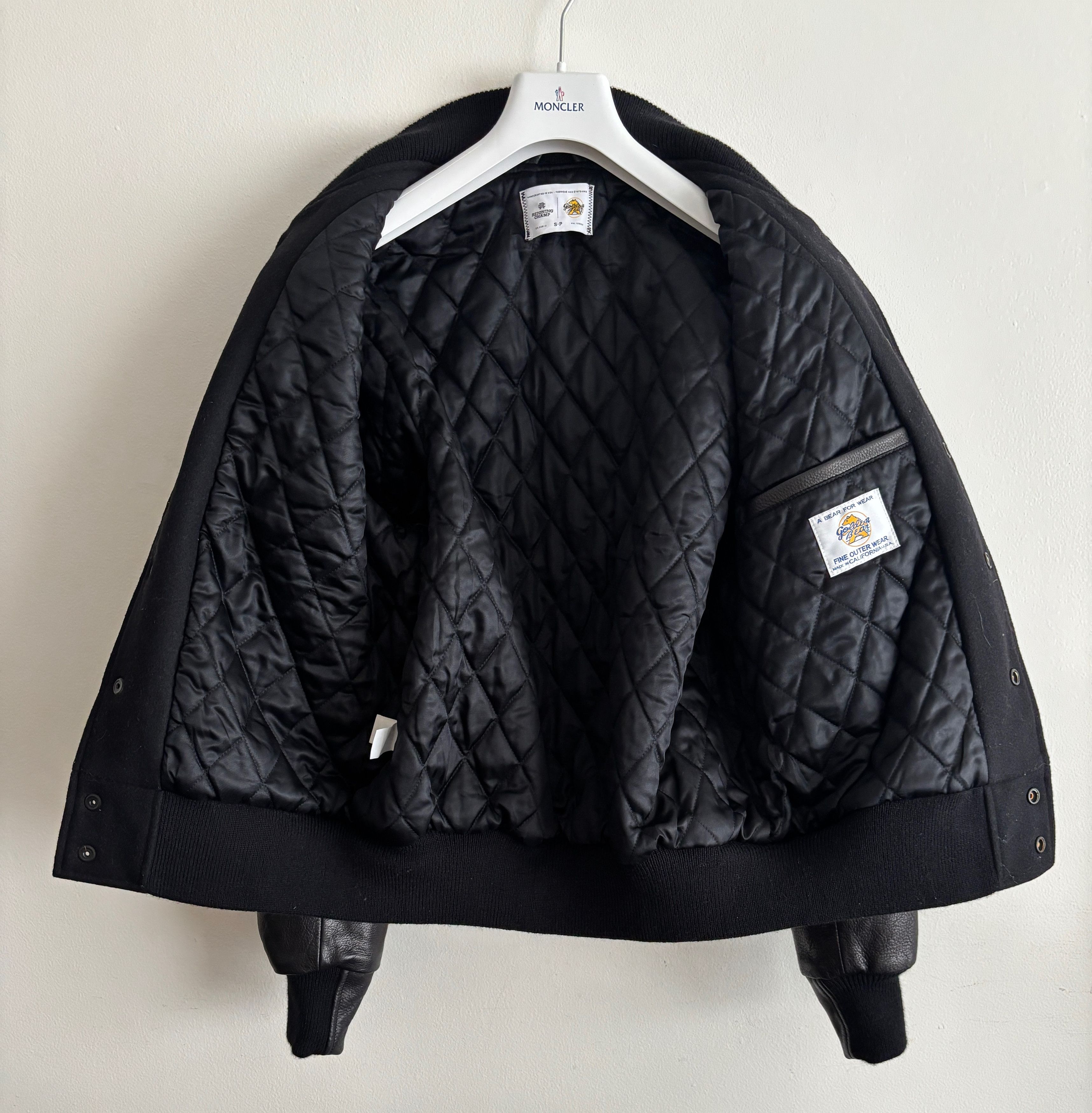 Golden Bear $850 Reigning Champ Leather Wool Varsity Jacket -S /M Size US M / EU 48-50 / 2 - 5 Thumbnail