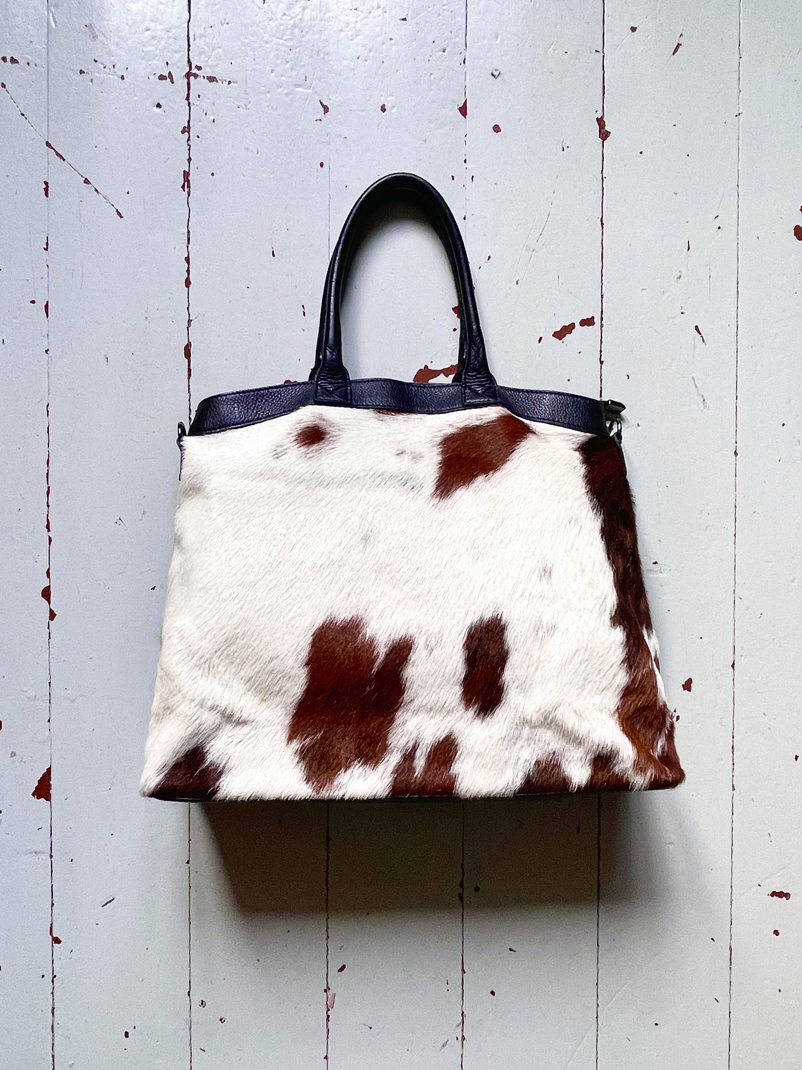 Vintage Animalier cowhide leather maxi bag Size ONE SIZE - 1 Thumbnail