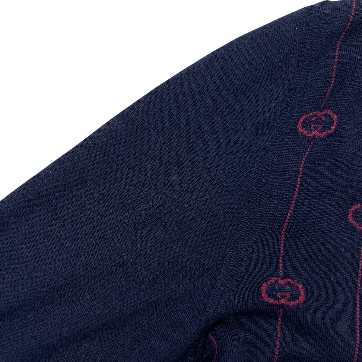 Gucci Gucci Navy V Neck Sweater Size US M / EU 48-50 / 2 - 3 Thumbnail