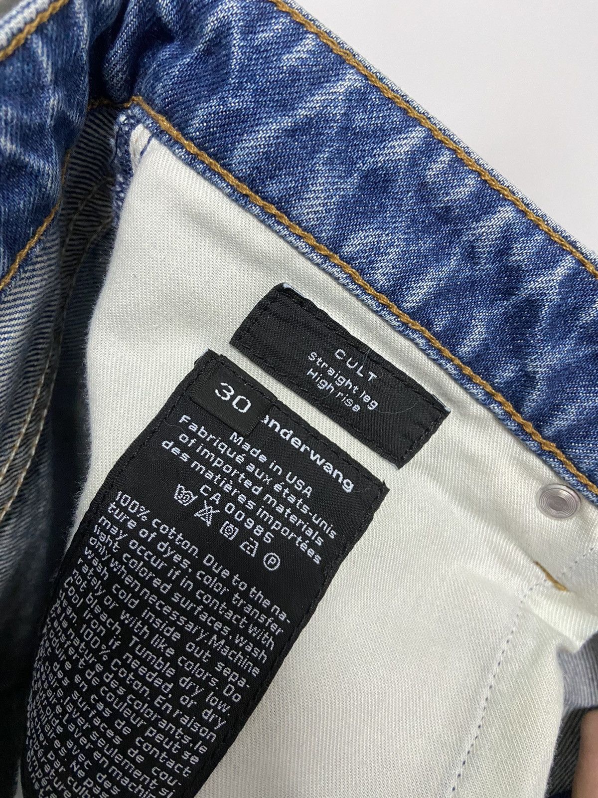 Alexander Wang × Vintage Alexander Wang jeans Pants Vintage Logo Y2K Selvedge Size US 30 / EU 46 - 8 Thumbnail