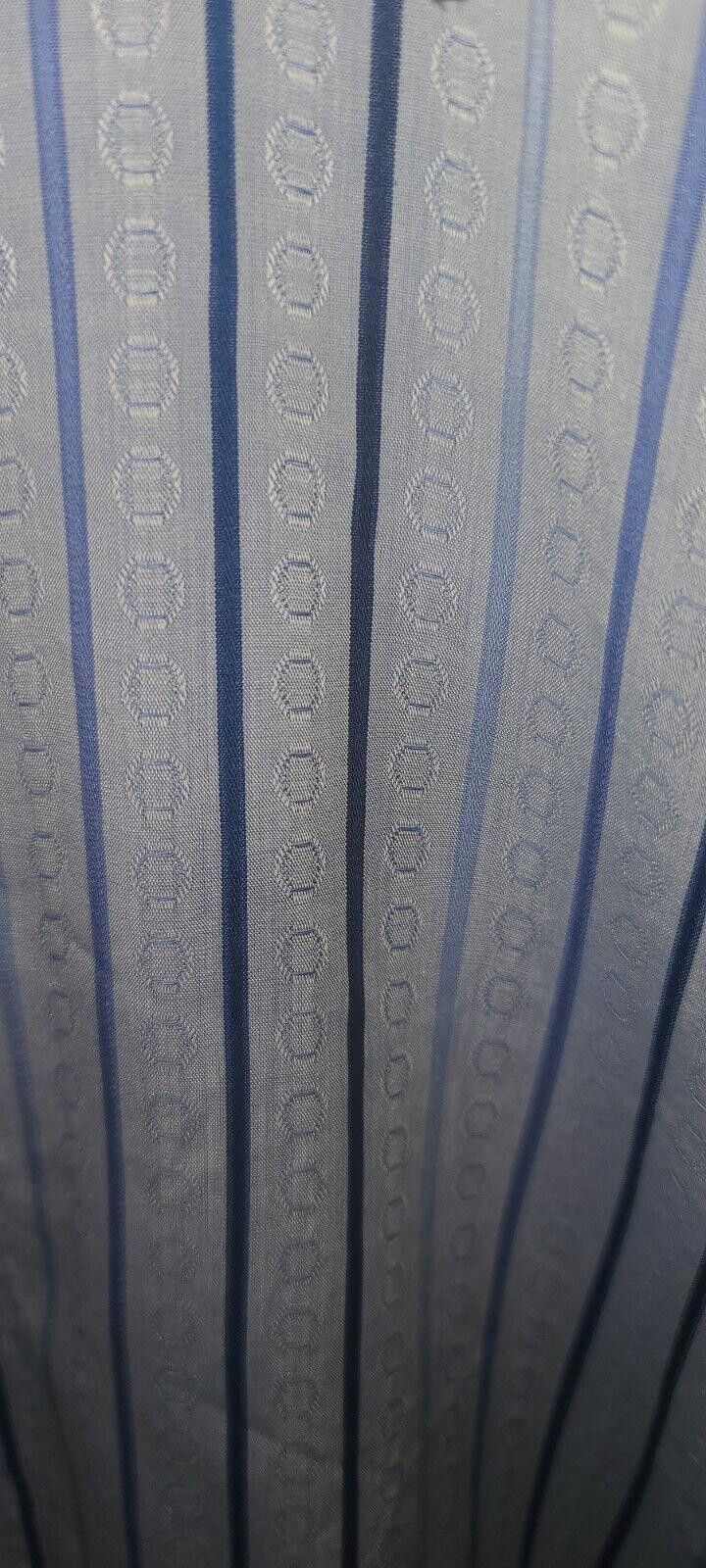 Designer Bugatchi Shirt Men's Large Blue White Button Up Long Sleeve Size US L / EU 52-54 / 3 - 3 Thumbnail