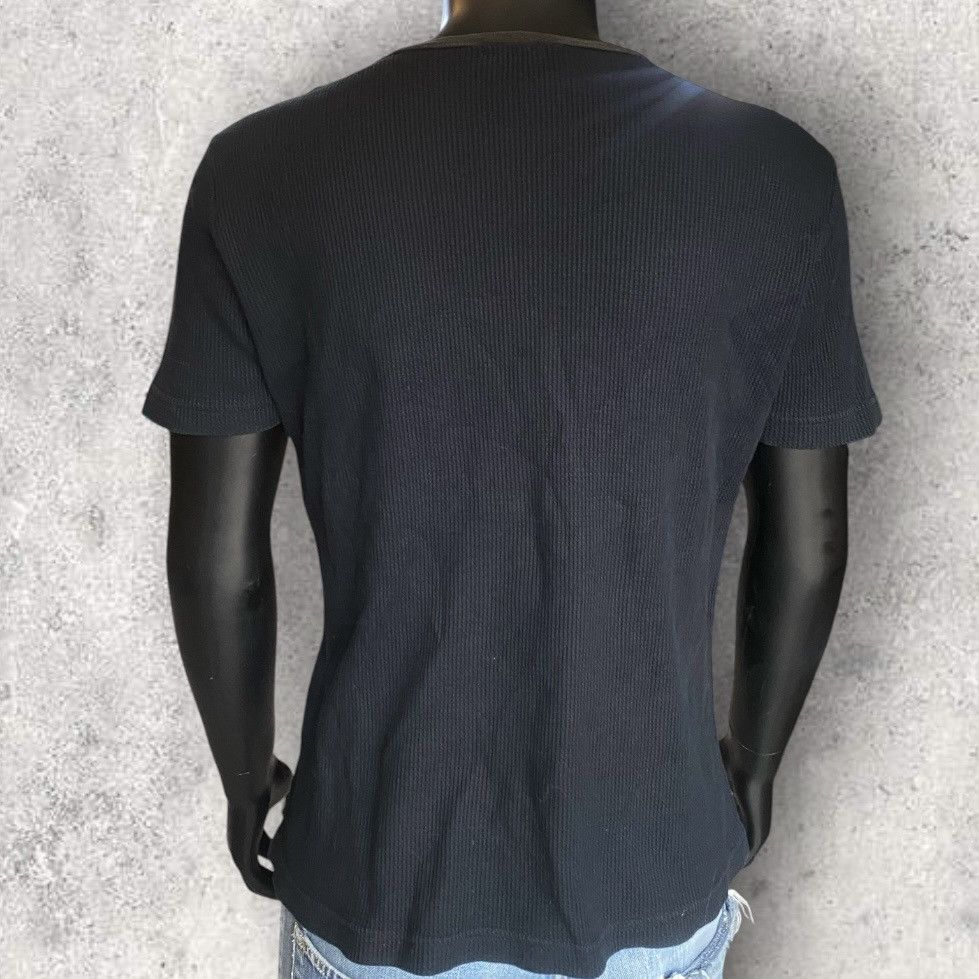 Helmut Lang 1998 Archive Military Mesh V Neck T Shirt Size US L / EU 52-54 / 3 - 6 Thumbnail