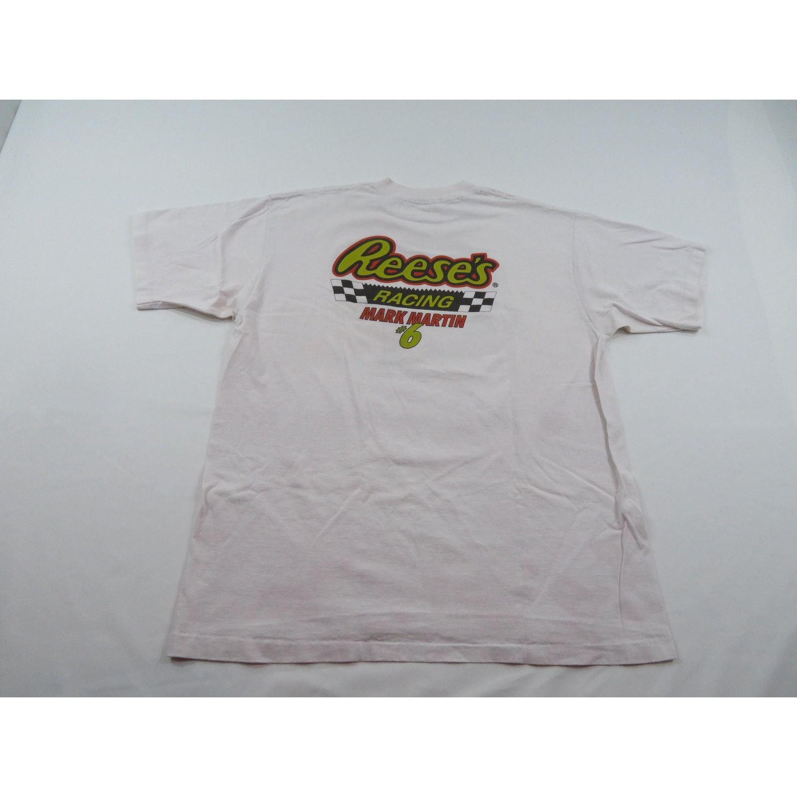 All Sport NASCAR Mark Martin Reeses T-Shirt Double Sided White XL Size US XL / EU 56 / 4 - 6 Thumbnail