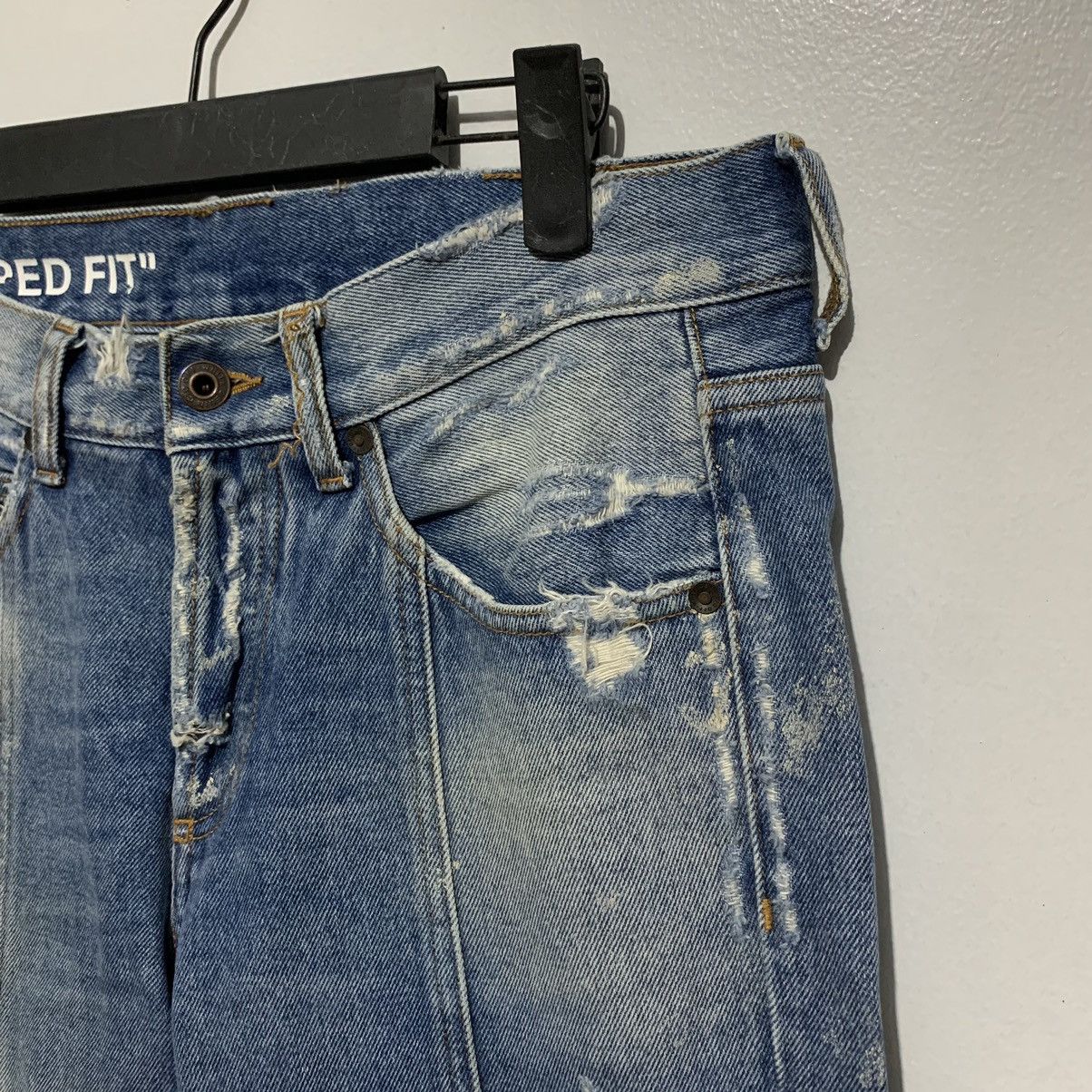 Off-White Off-White "Cropped Fit" OG Diagonal Stripe Denim Jeans Size US 30 / EU 46 - 5 Thumbnail