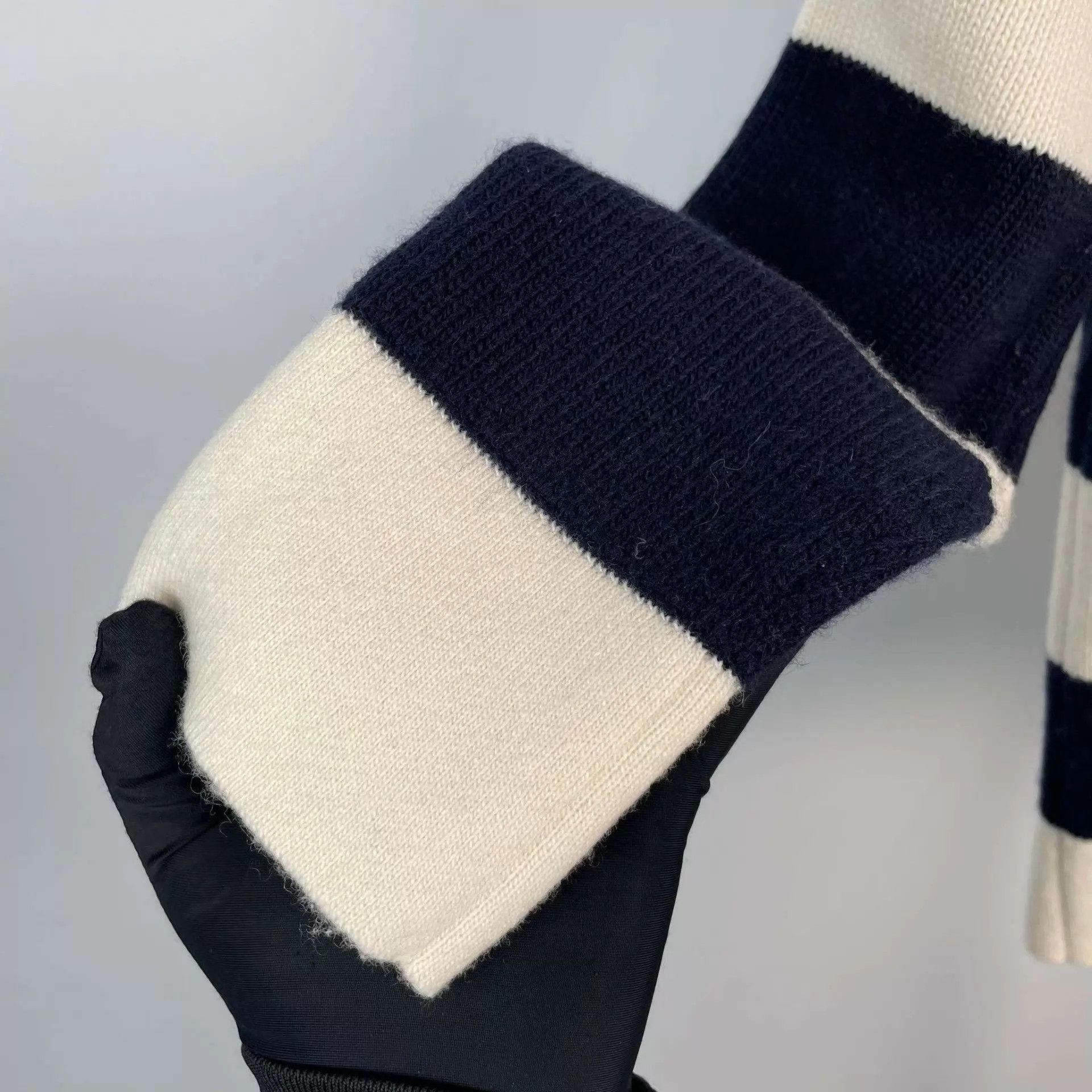 Dior Dior 34 navy collar black white stripe knit 98 new Size XS / US 0-2 / IT 36-38 - 8 Thumbnail