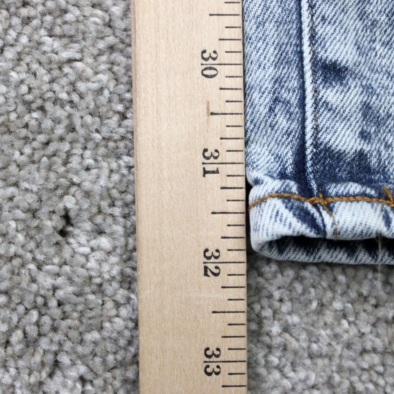 Denime Ace Rivington Jeans Mens 40x32 Blue NWT Athletic Taper Denim 5-Pocket Button Zip Size US 40 / EU 56 - 3 Thumbnail