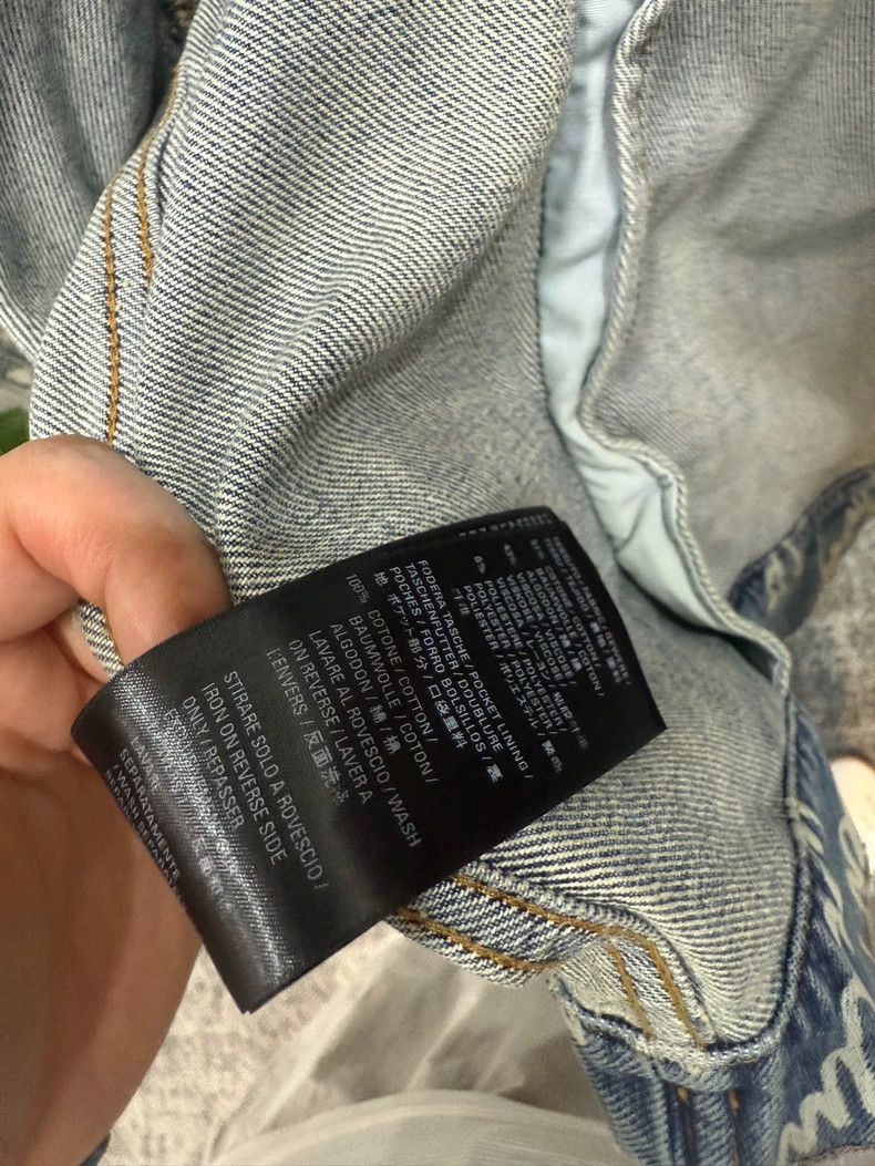 Balenciaga Balenciaga size 34 Full Print Logo Denim Jacket Size XS / US 0-2 / IT 36-38 - 7 Thumbnail