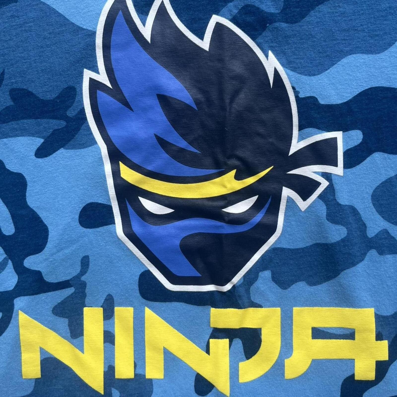 Other Boys Blue Camo Ninja Graphic Cotton T-Shirt Size Size US XXS / EU 40 - 2 Thumbnail