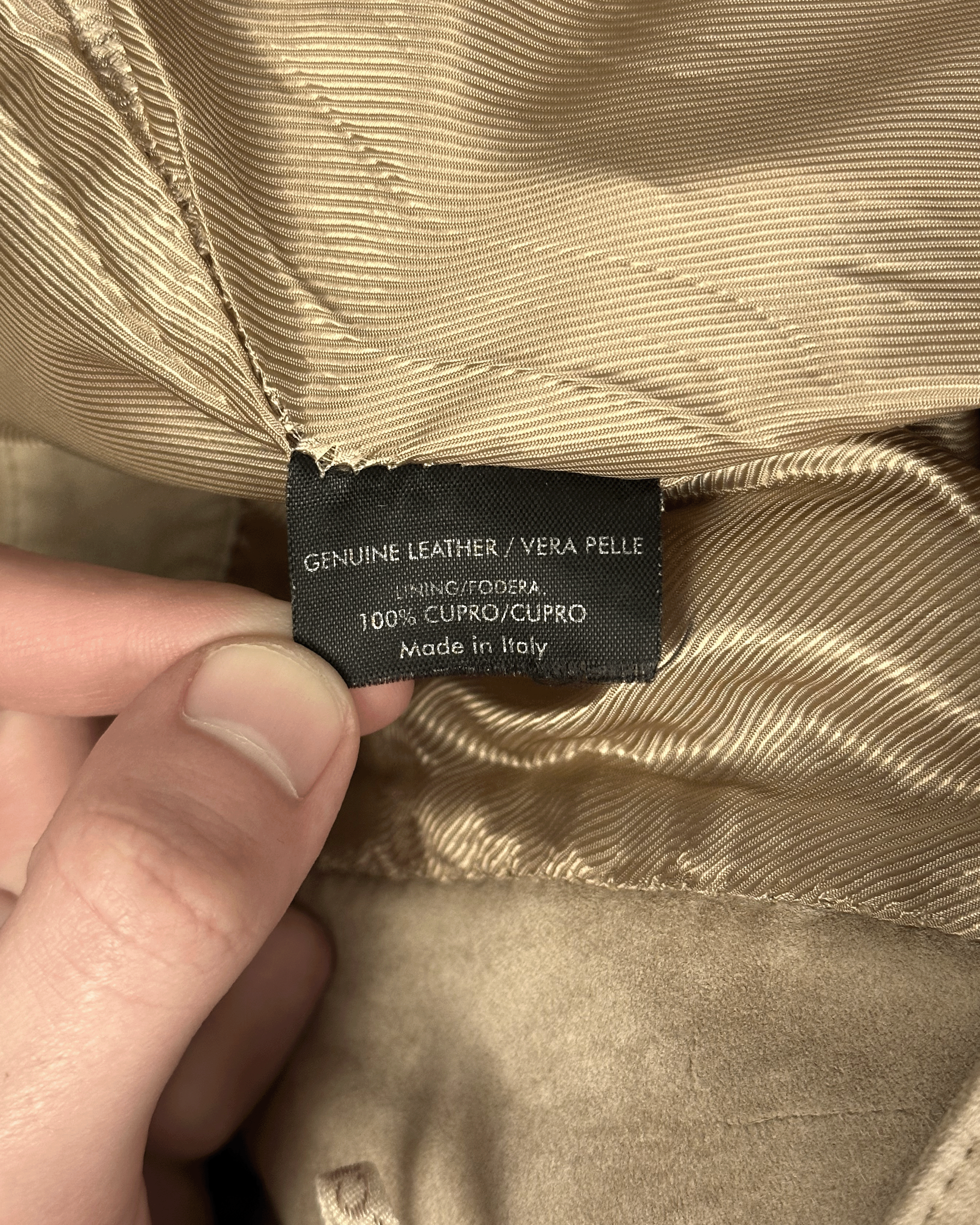 Gucci Gucci Tom Ford Beige Leather Flared Pants Size US 28 / EU 44 - 10 Thumbnail