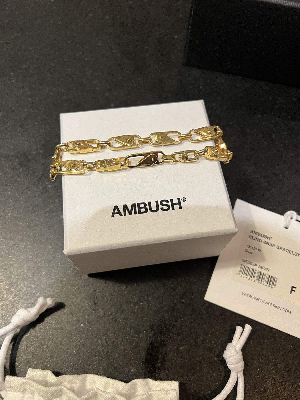 Ambush gold paper clip bracelet