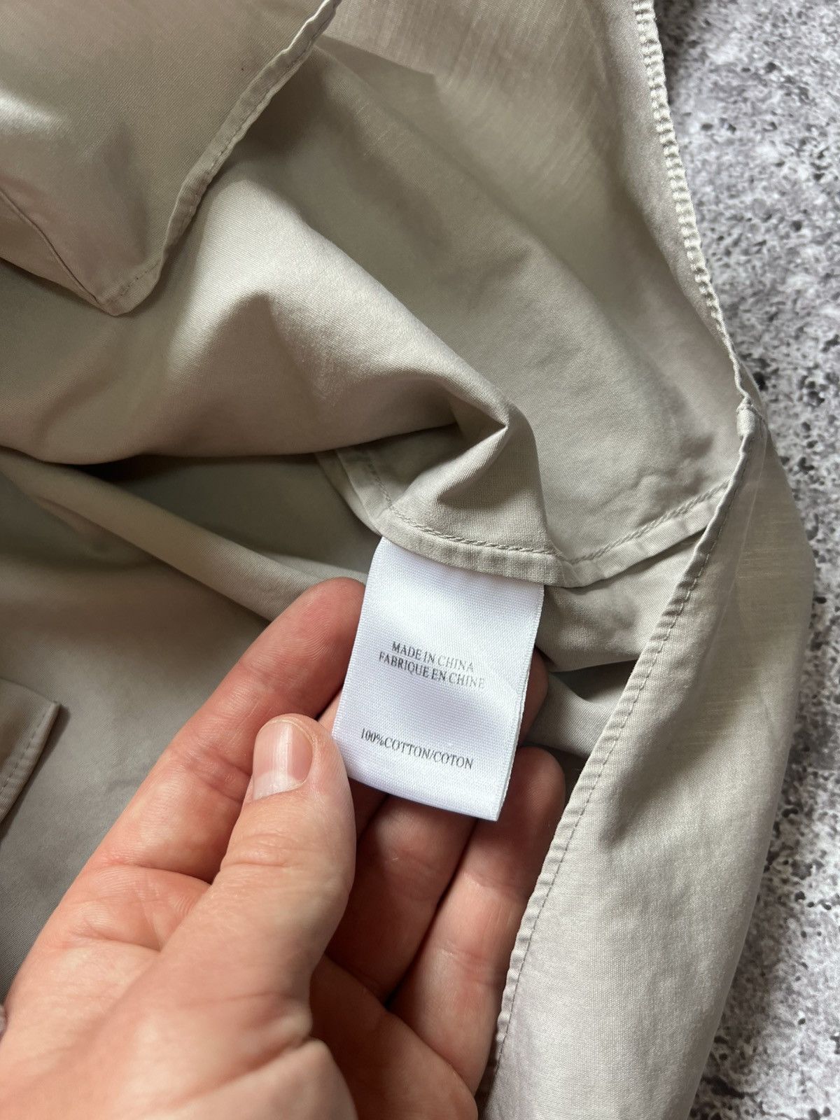 Helmut Lang Helmut Lang Cotton Shirt Button Up Long Sleeve Beige Size US S / EU 44-46 / 1 - 9 Thumbnail