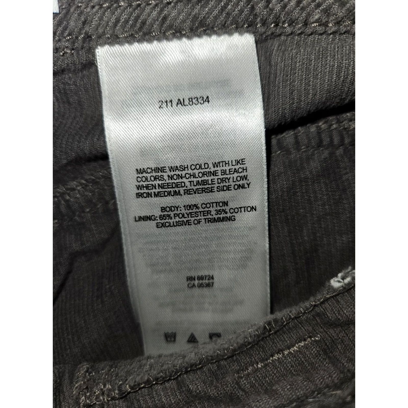 Vintage Columbia Pants Womens 12 Gray Corduroy Straight Leg Pockets AL8334 Size 34" / US 12 / IT 48 - 8 Thumbnail