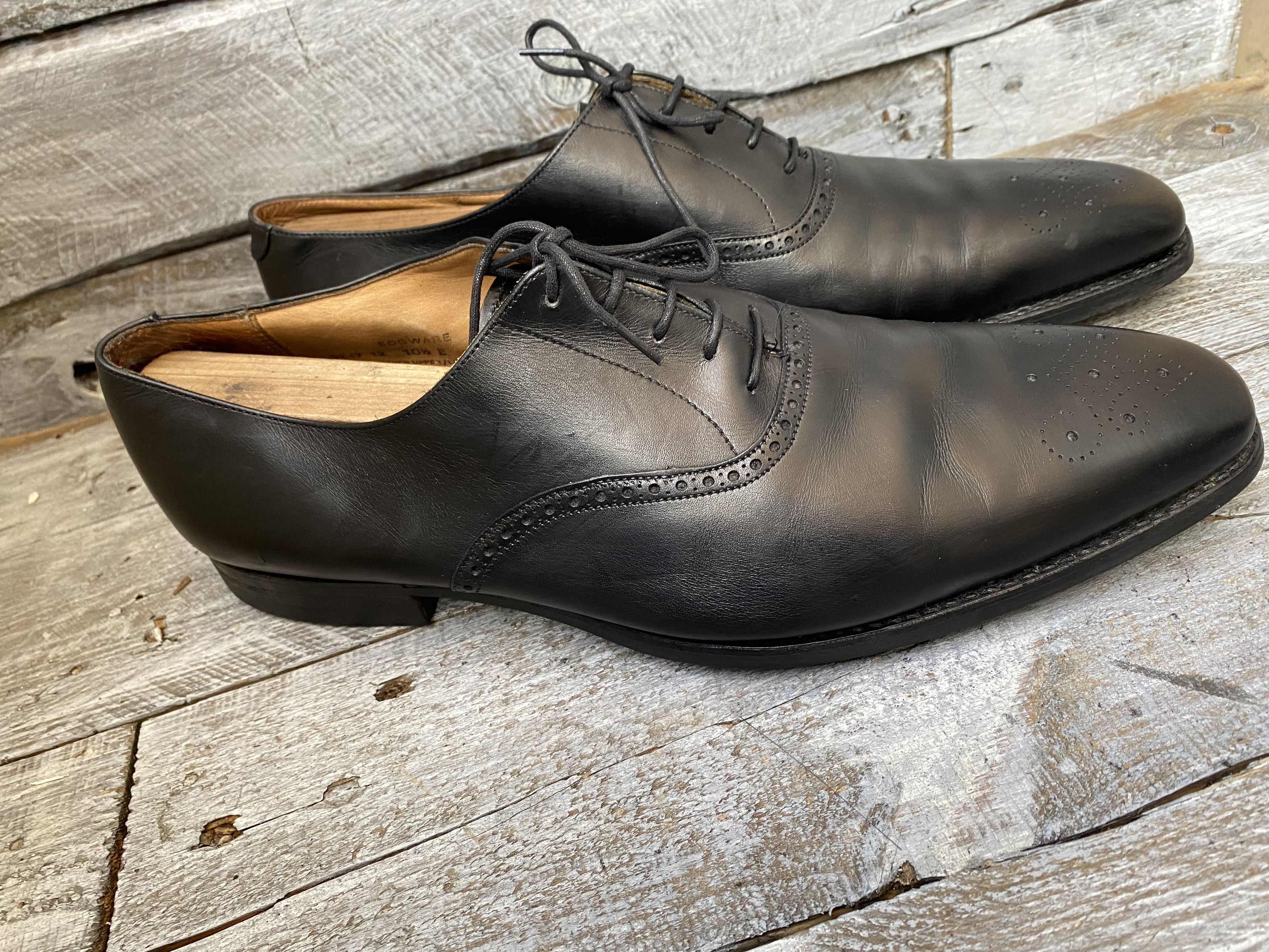 Crockett & Jones Crockett and jones oxford black leather shoes Uk 10.5E Size US 11.5 / EU 44-45 - 7 Thumbnail