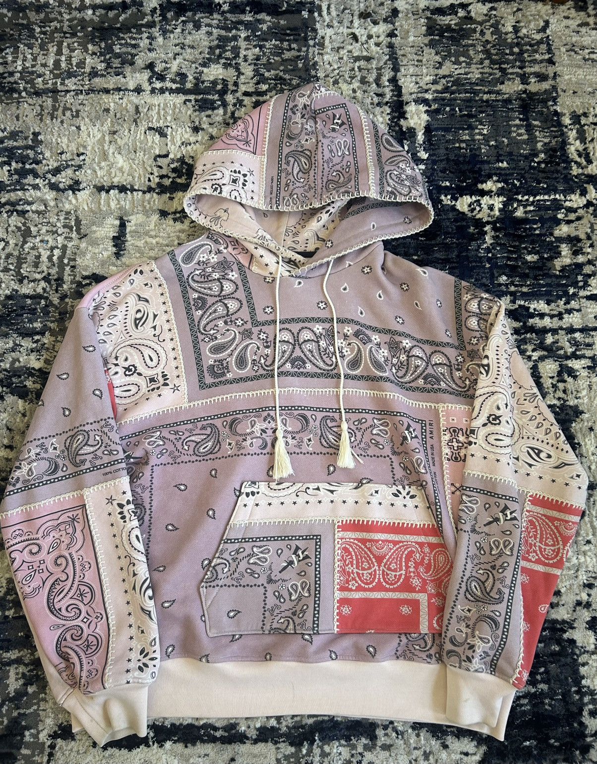 Amiri Amiri Oversized Bandana Patchwork Hoodie Size US S / EU 44-46 / 1 - 1 Thumbnail