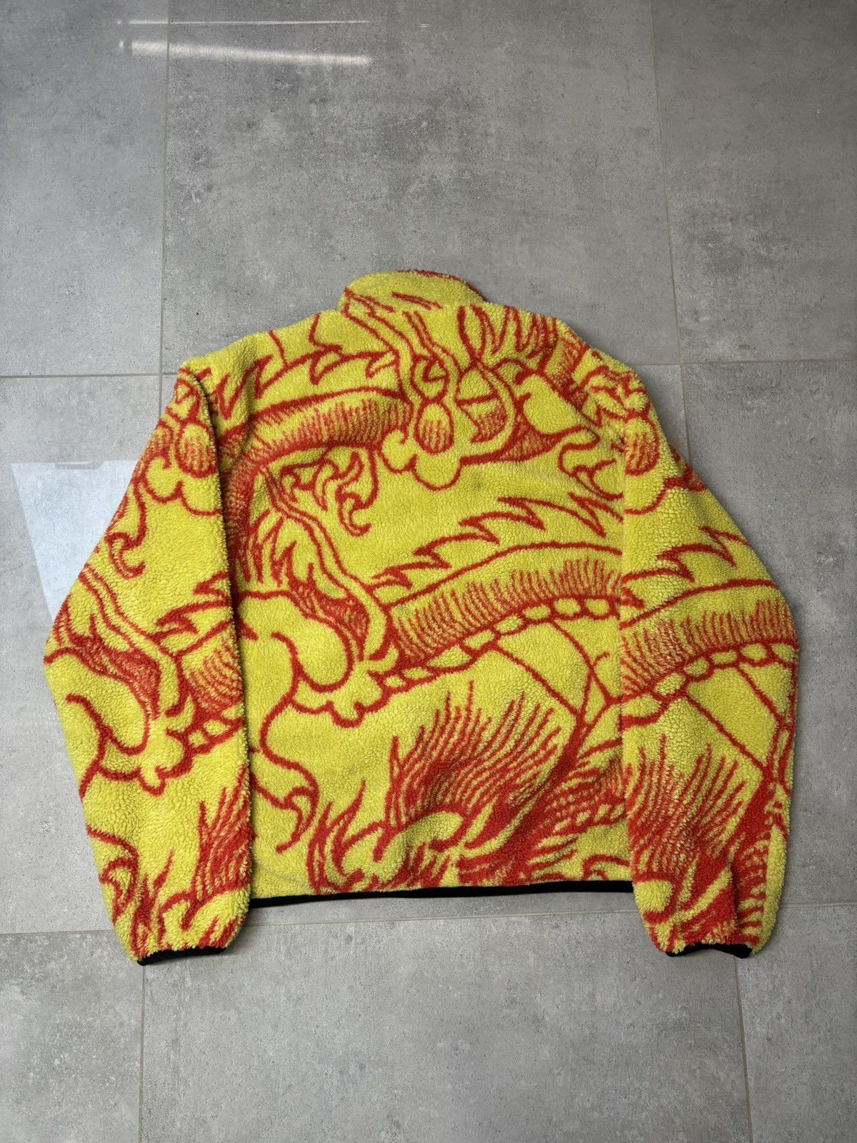 Stussy Stussy Dragon Sherpa Reversiable Yellow And Black Size US S / EU 44-46 / 1 - 7 Thumbnail