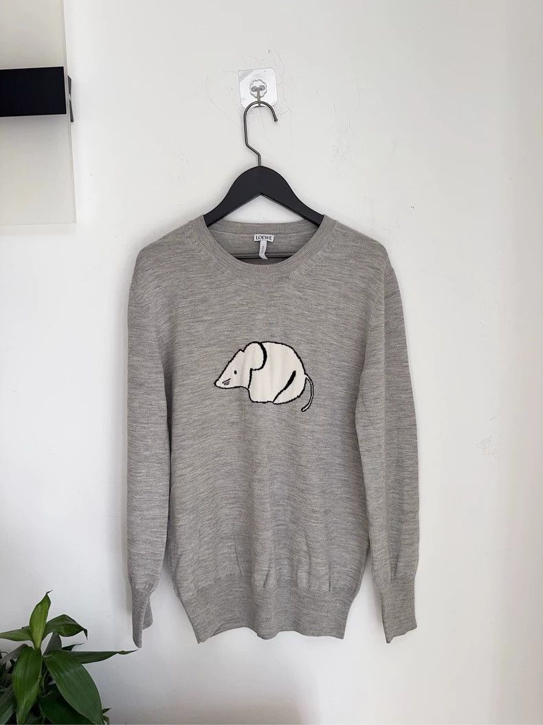Loewe LOEWE Pure Wool Mouse Knitted Sweater, XS Size Size XS / US 0-2 / IT 36-38 - 1 Thumbnail